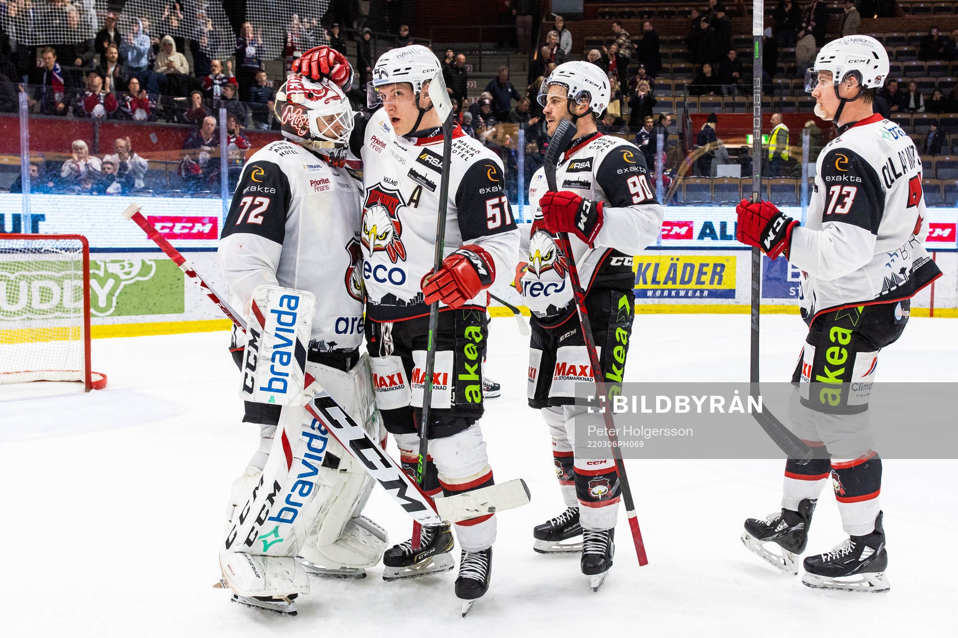 Malmö Redhawks målvakt Daniel Marmenlind och Emil