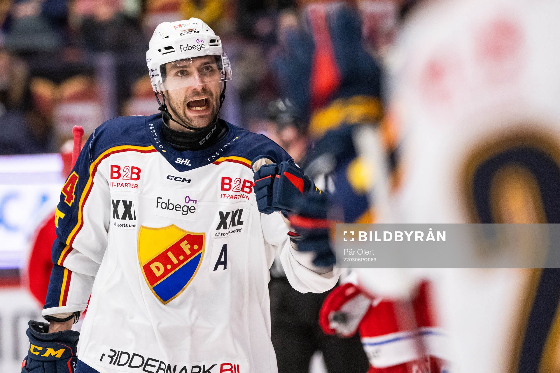 Djurgårdens Ludvig Rensfeldt jublar