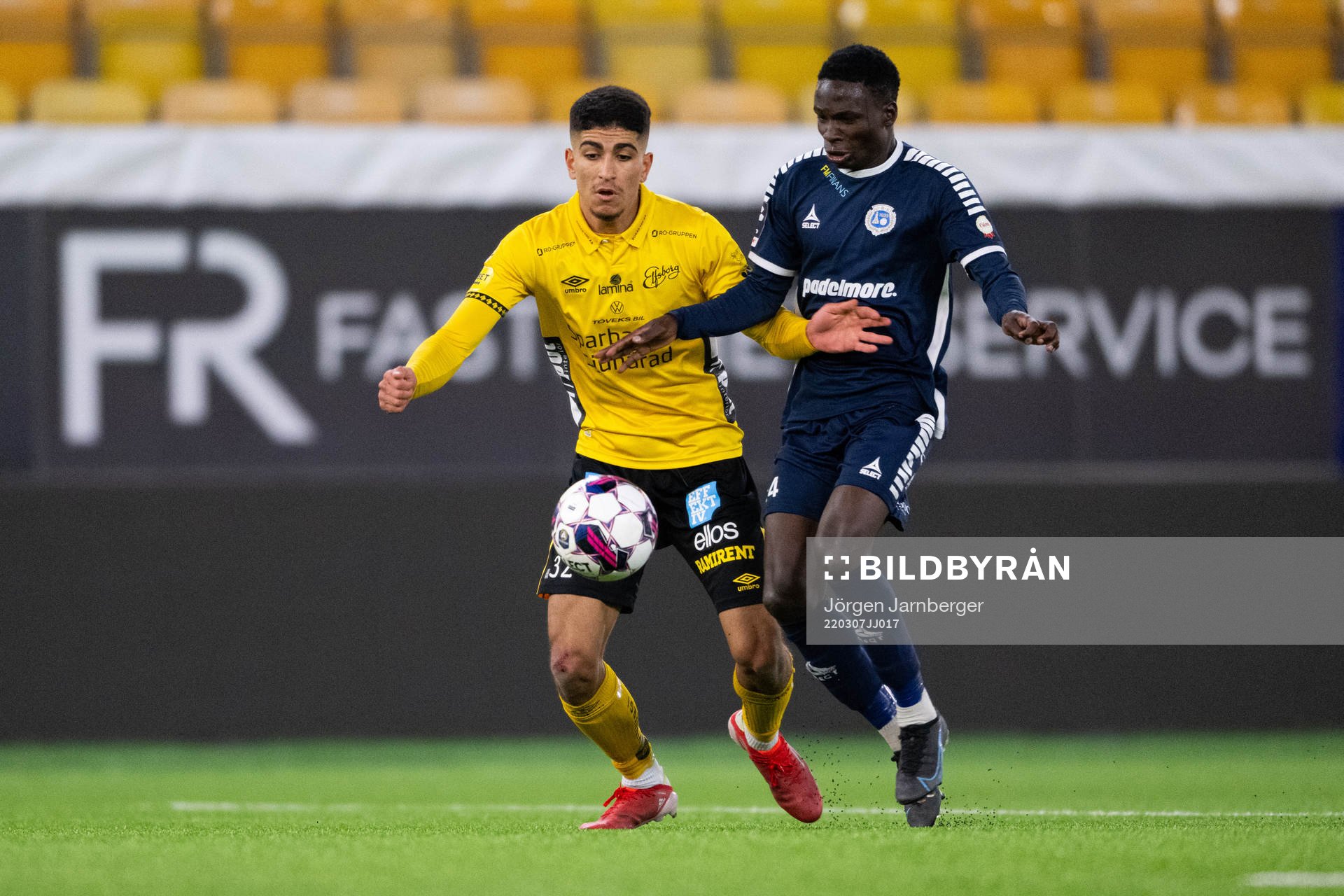 Elfsborgs Ahmed Qasem och Utsiktens Allan Mohideen
