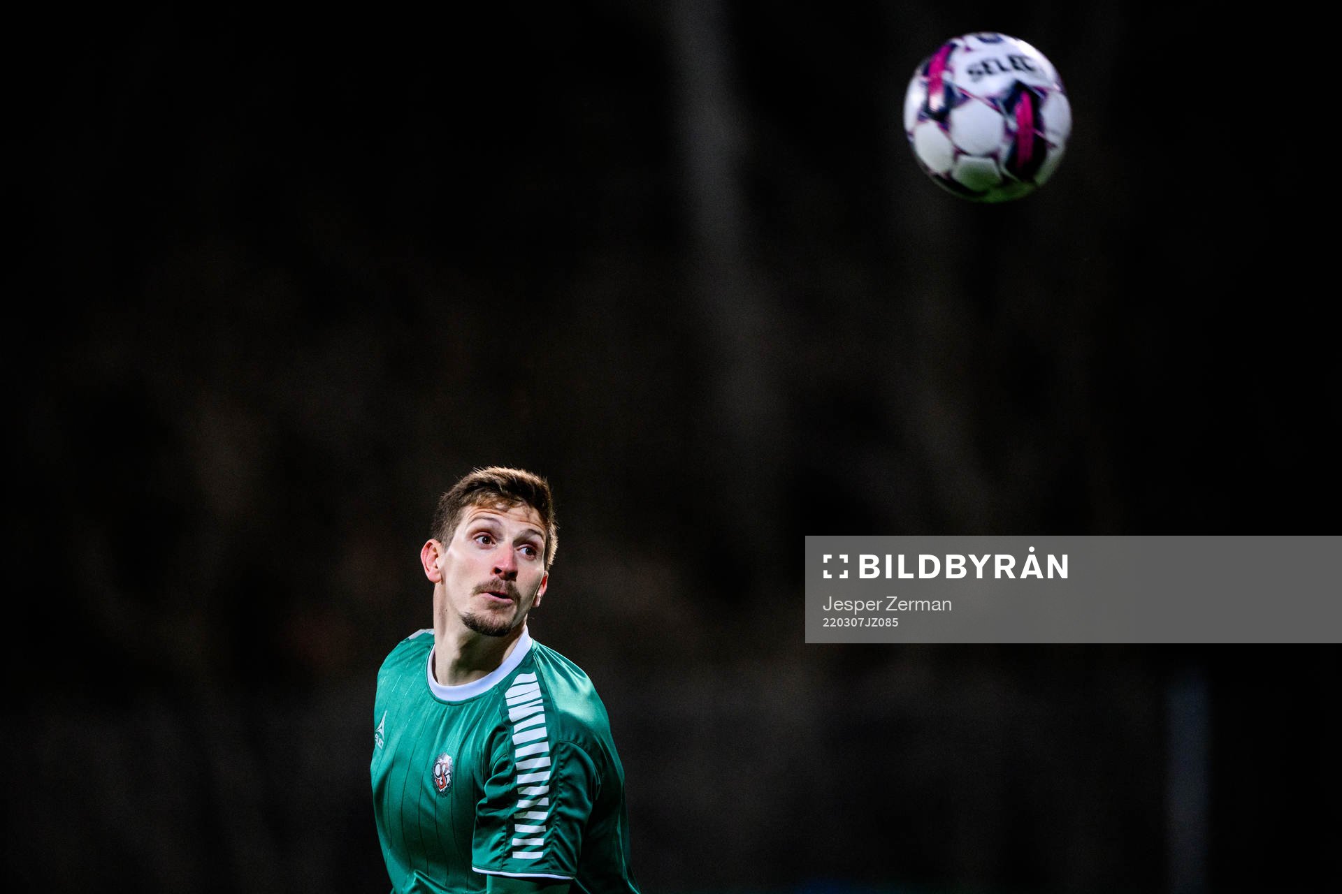 Örebros målvakt Bobby Allain under fotbollsmatchen i Svenska Cupen mellan AIK och Örebro den 7 mars 2022 i Stockholm. 