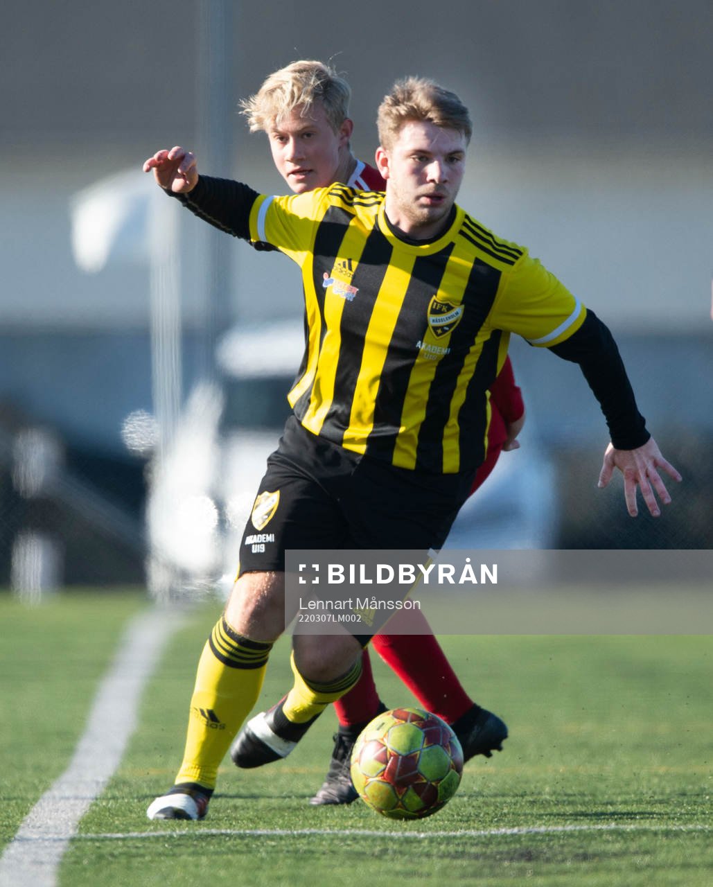 i matchen i DM för U19 mellan IFK Hässleholm och Åhus i