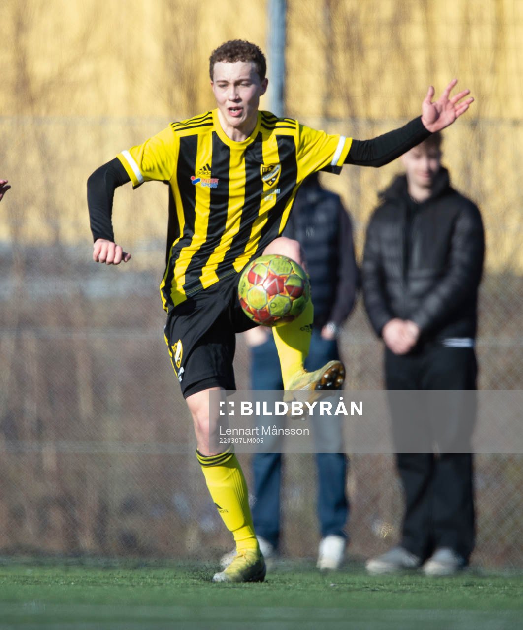 IFK Hässleholms Kieran Storm i matchen i DM för U19