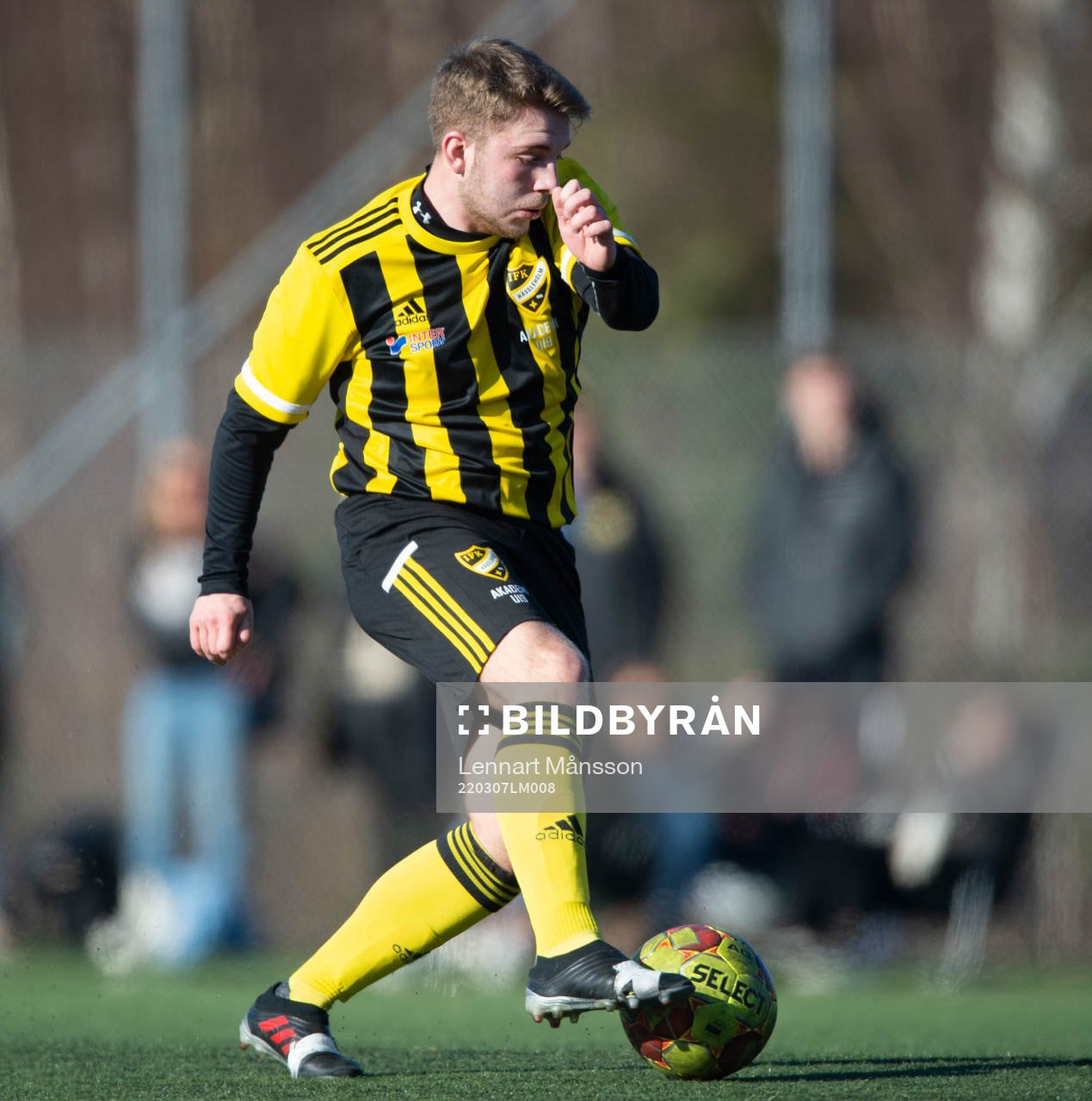 i matchen i DM för U19 mellan IFK Hässleholm och Åhus i