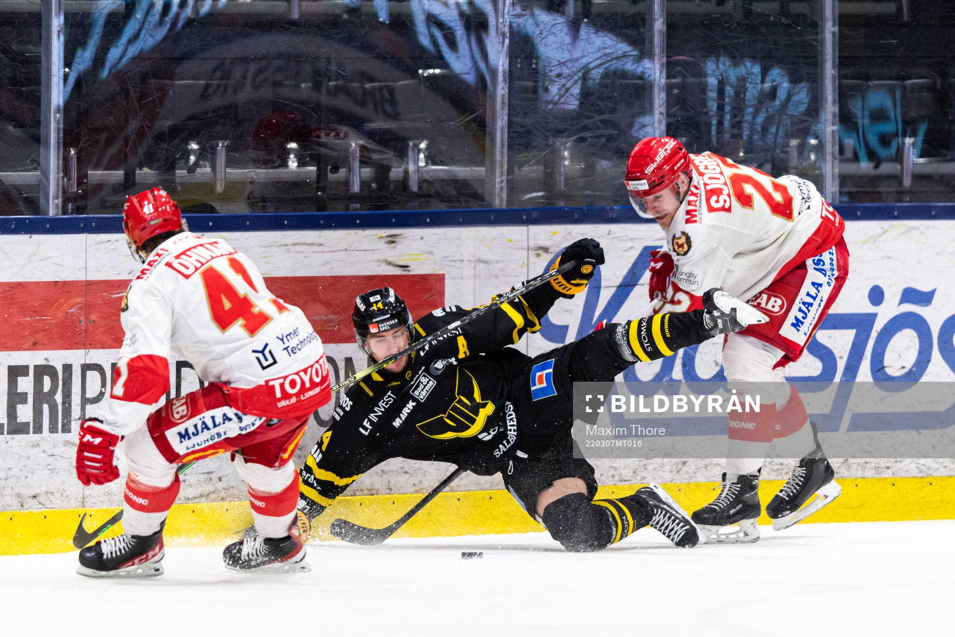 Troja/Ljungbys Victor Öhman och Carl-Johan Sjögren mot