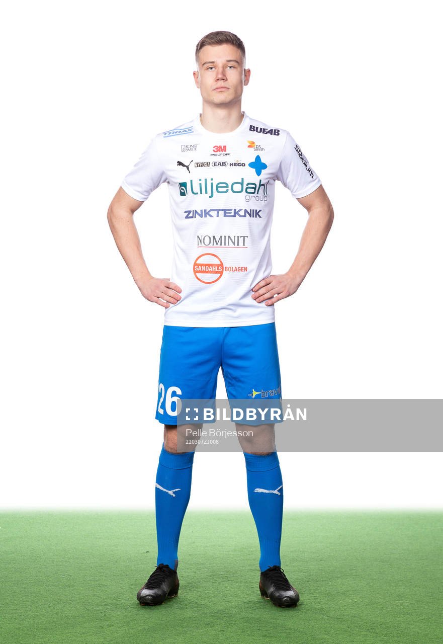 Värnamos Pontus Kindberg poserar för ett porträtt den 7 mars 2022 i Värnamo.