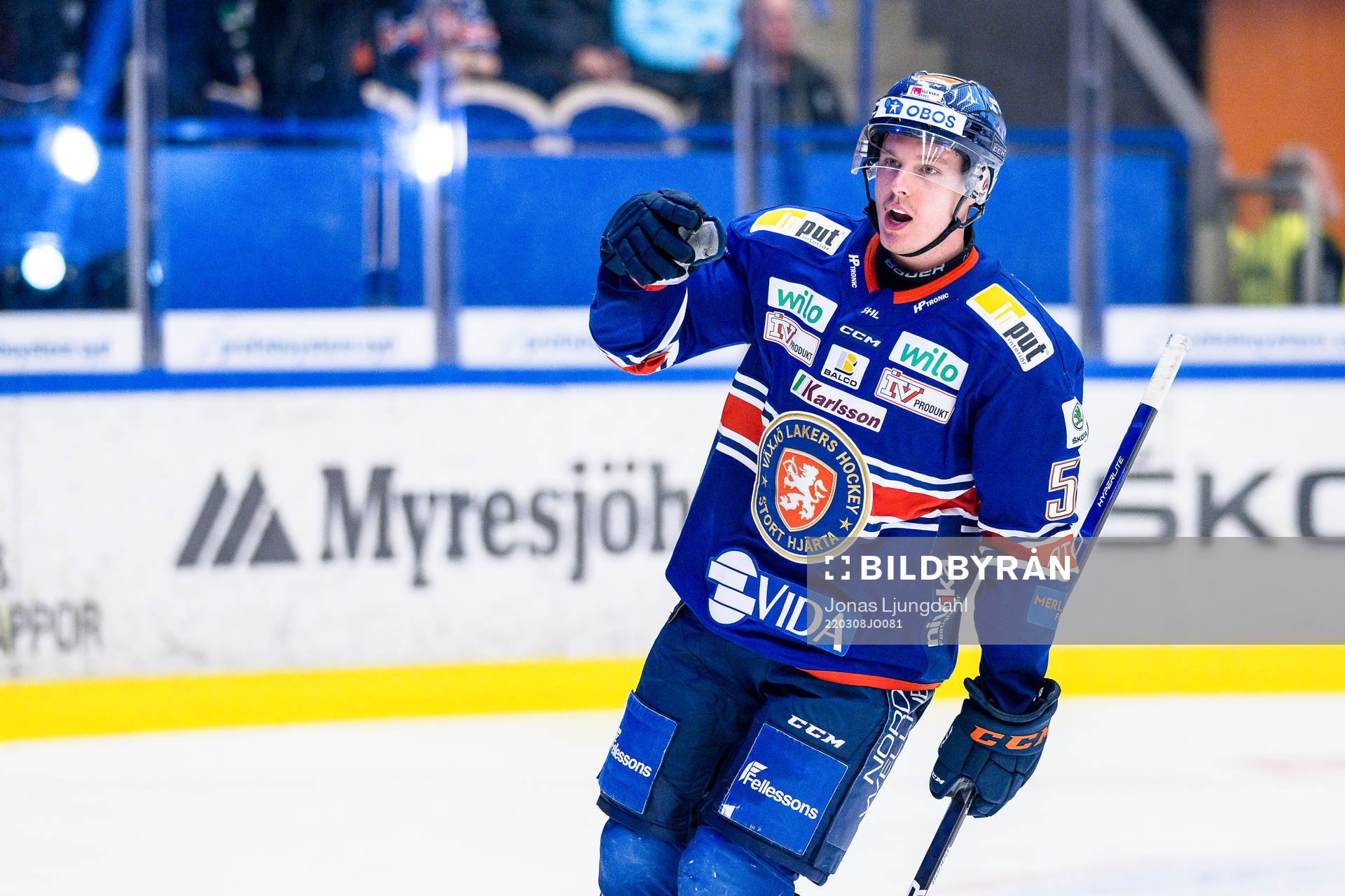 Växjös Ben Thomas jublar