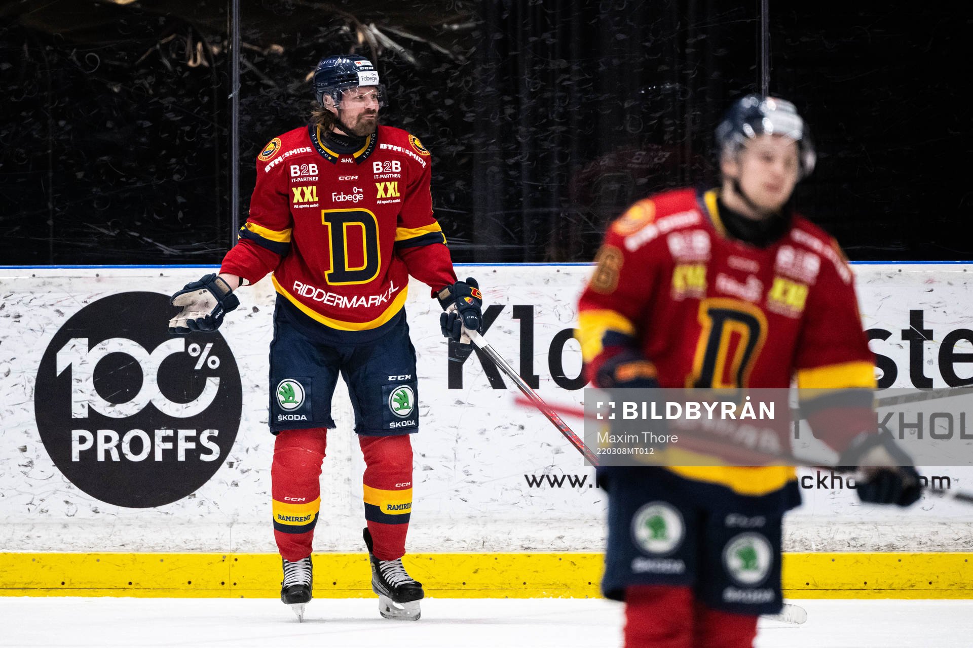 Djurgårdens Stefan Warg reagerar