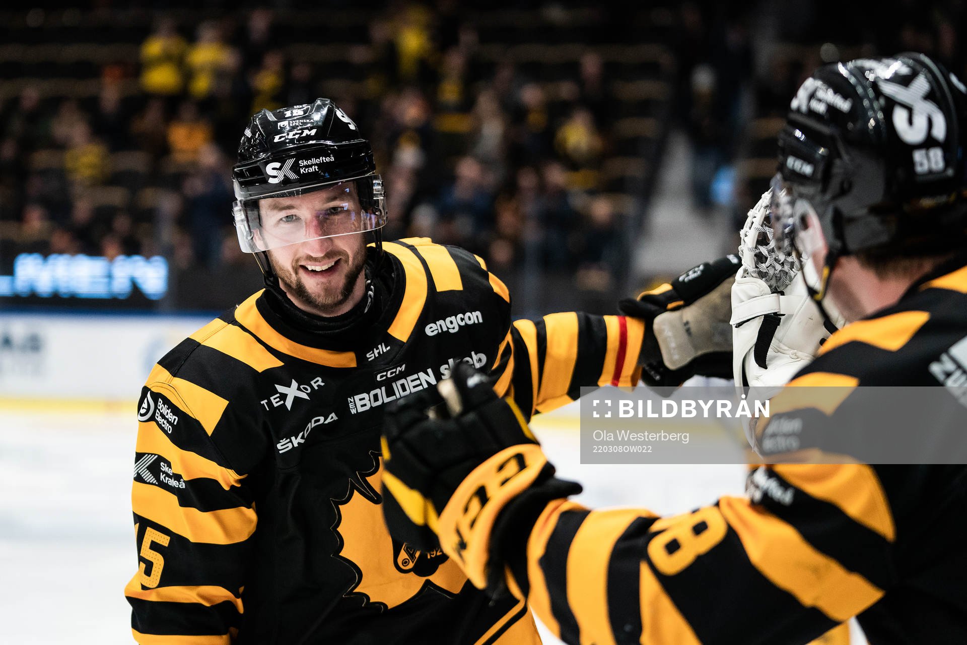 Skellefteås Melker Karlsson jublar