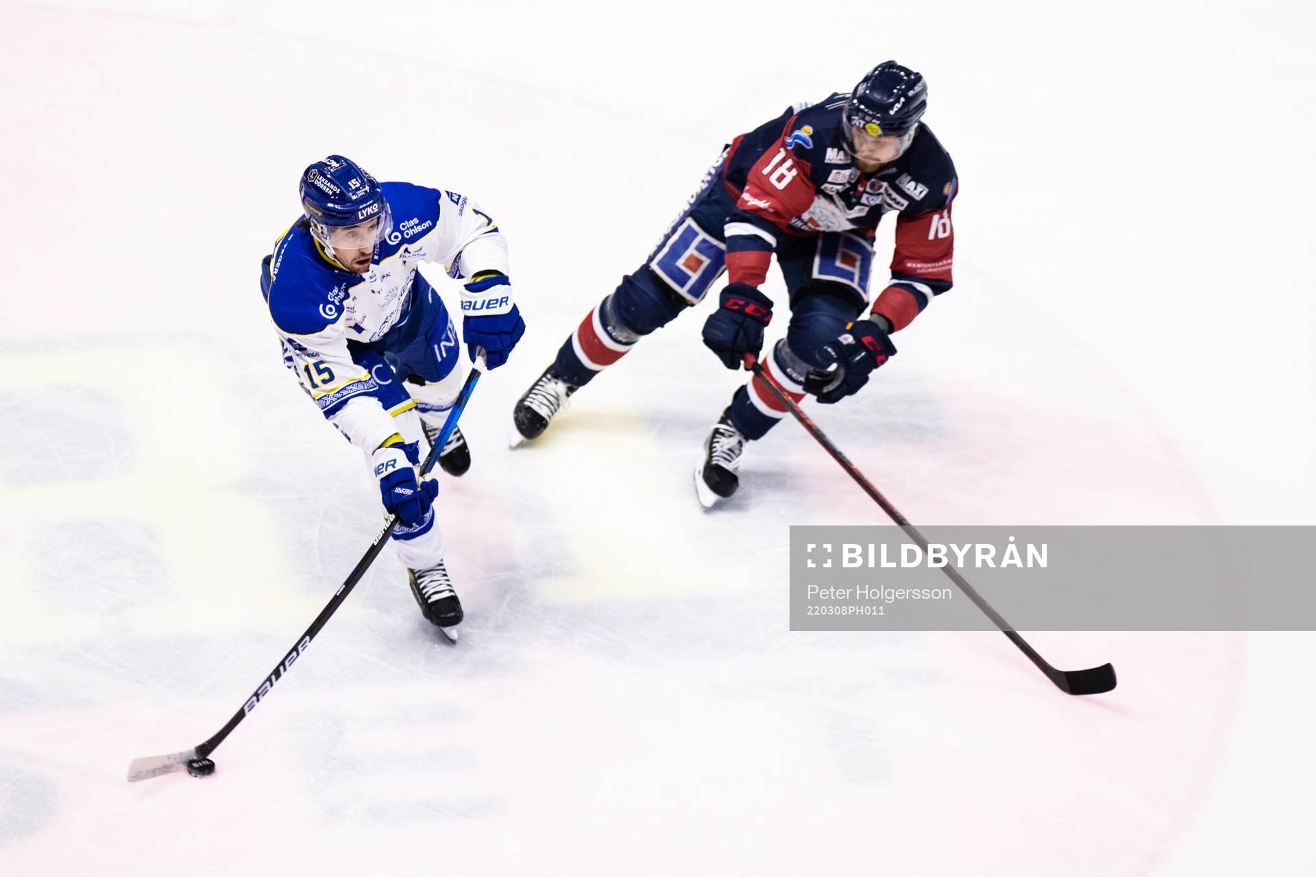 Leksands Max Veronneau och Linköpings Alexander Johansson