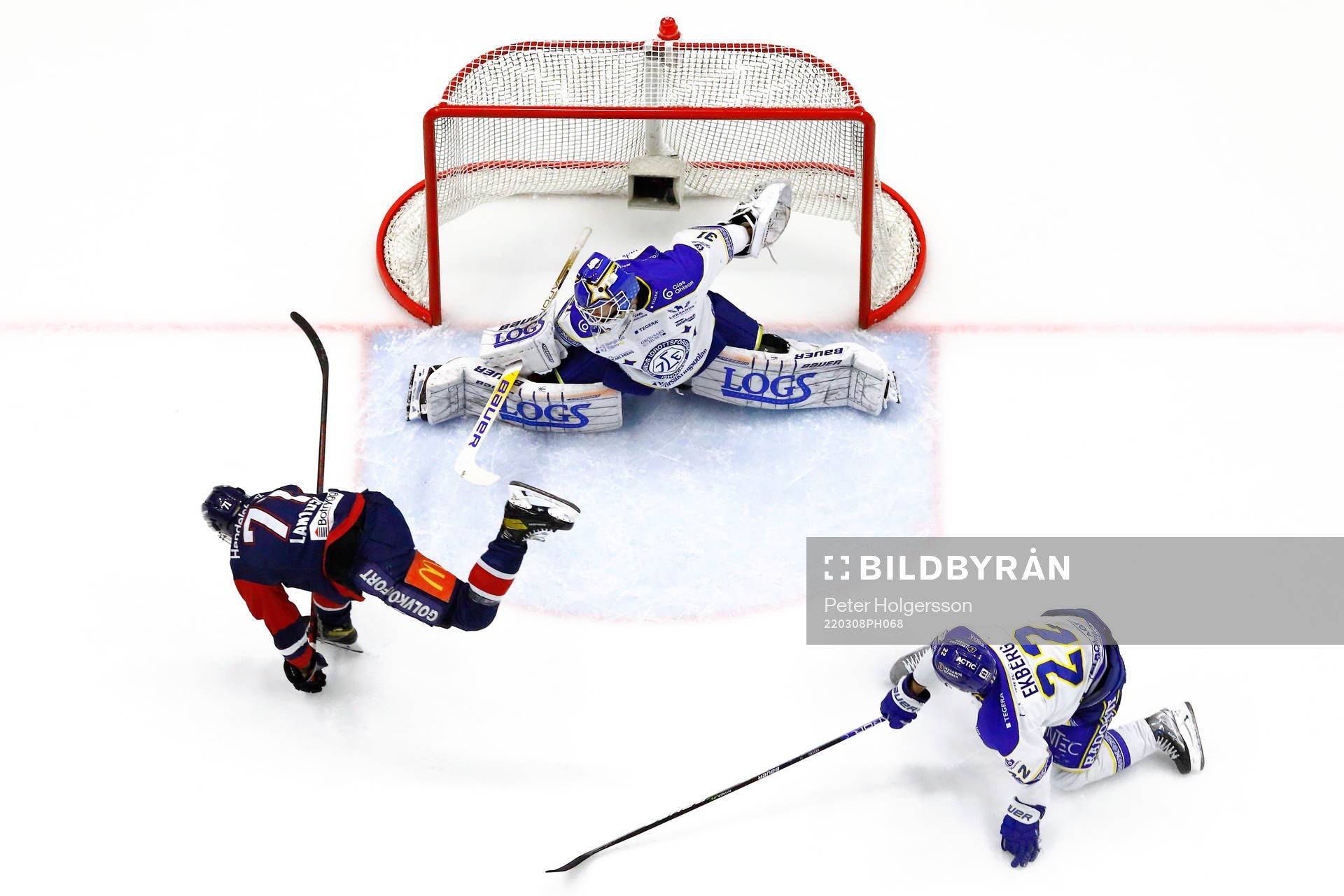 Mål 1-0 av Linköpings Robert Lantosi förbi Leksands