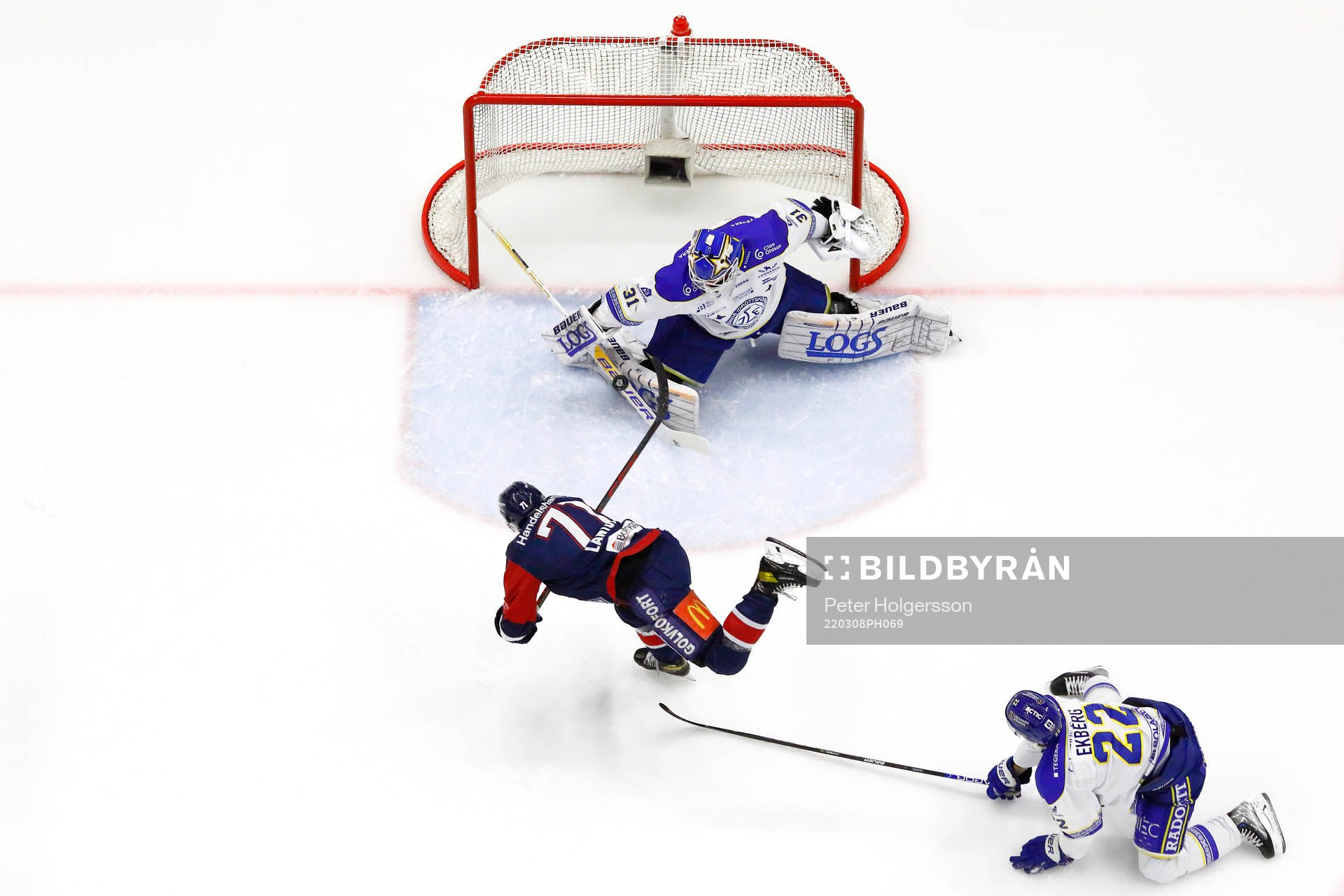 Mål 1-0 av Linköpings Robert Lantosi förbi Leksands