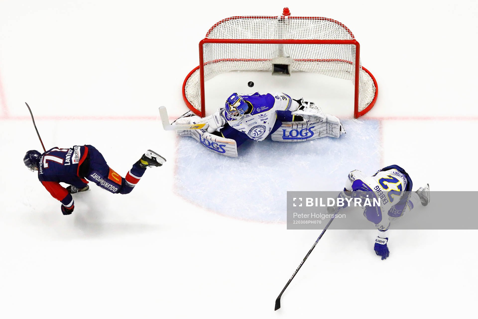 Mål 1-0 av Linköpings Robert Lantosi förbi Leksands