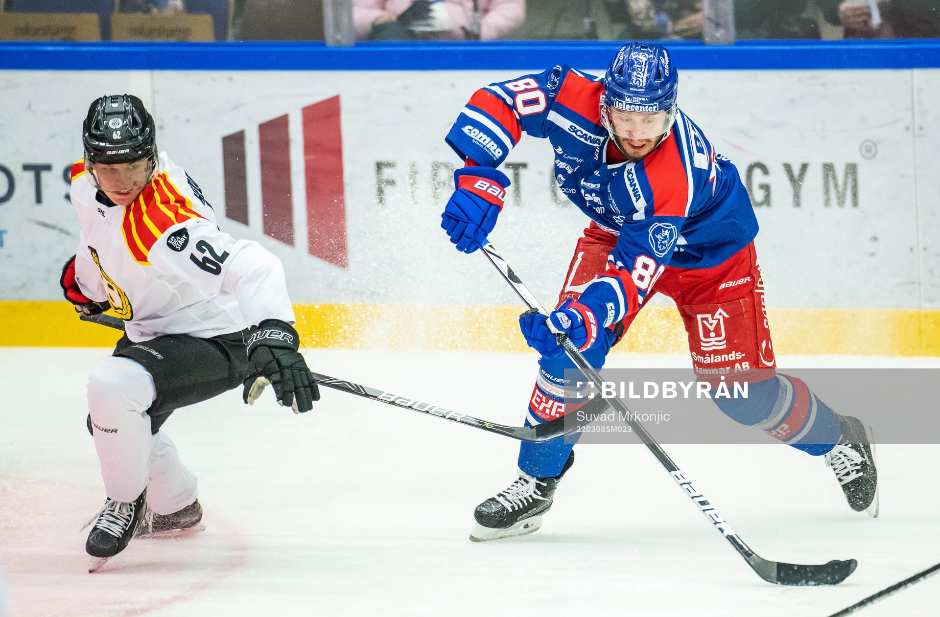 Brynäs Tom Hedberg och Oskarshamns Tomas Zohorna