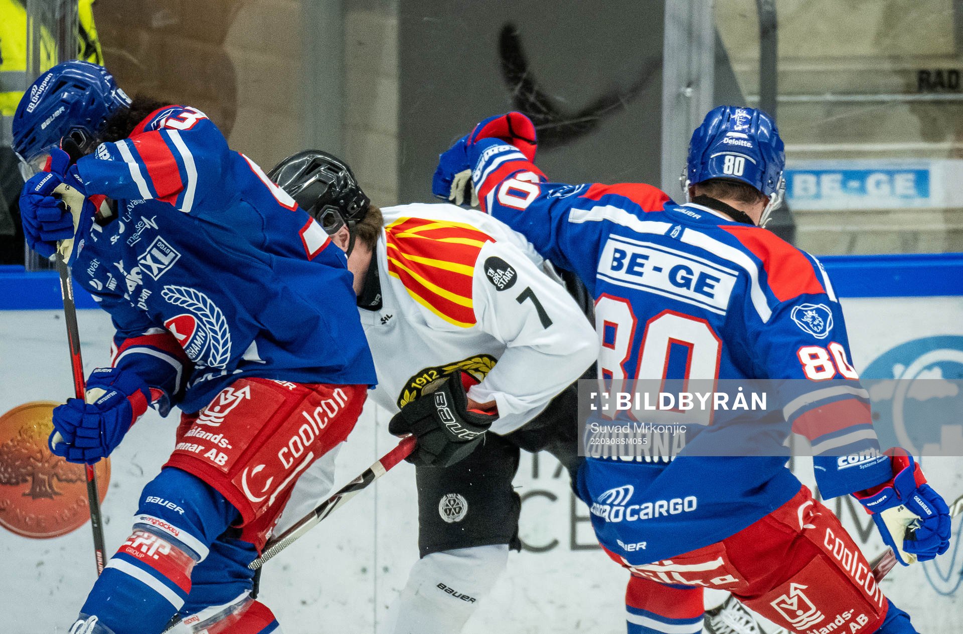 Oskarshamns Cameron Brace och Tomas Zohorna samt Brynäs