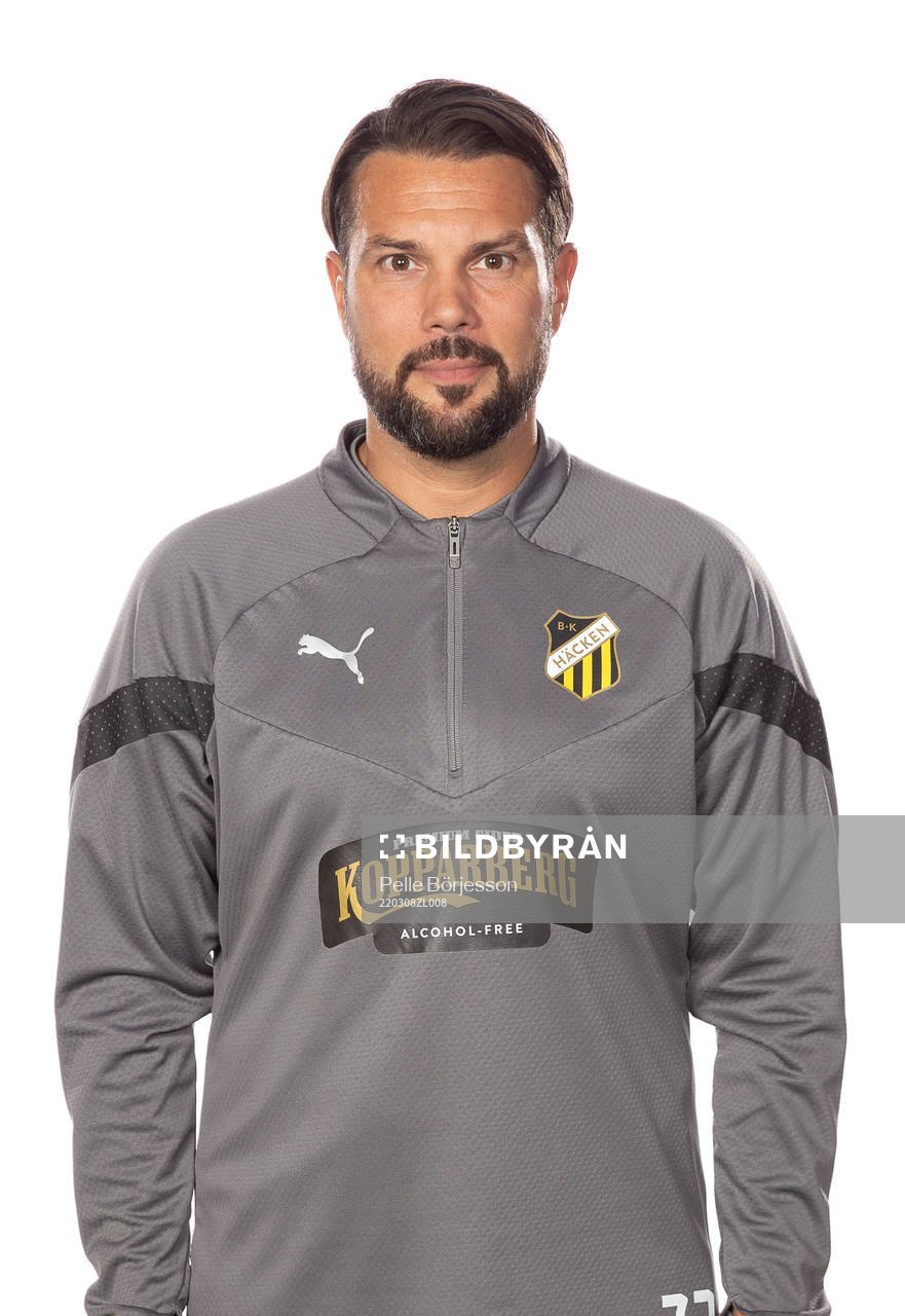 Häckens målvaktstränare Mattias Gustafsson