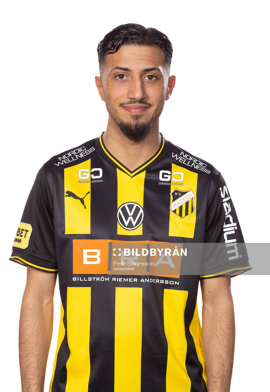 Häckens Samir Maarouf poserar för ett porträtt den 8 mars 2022 i Göteborg.