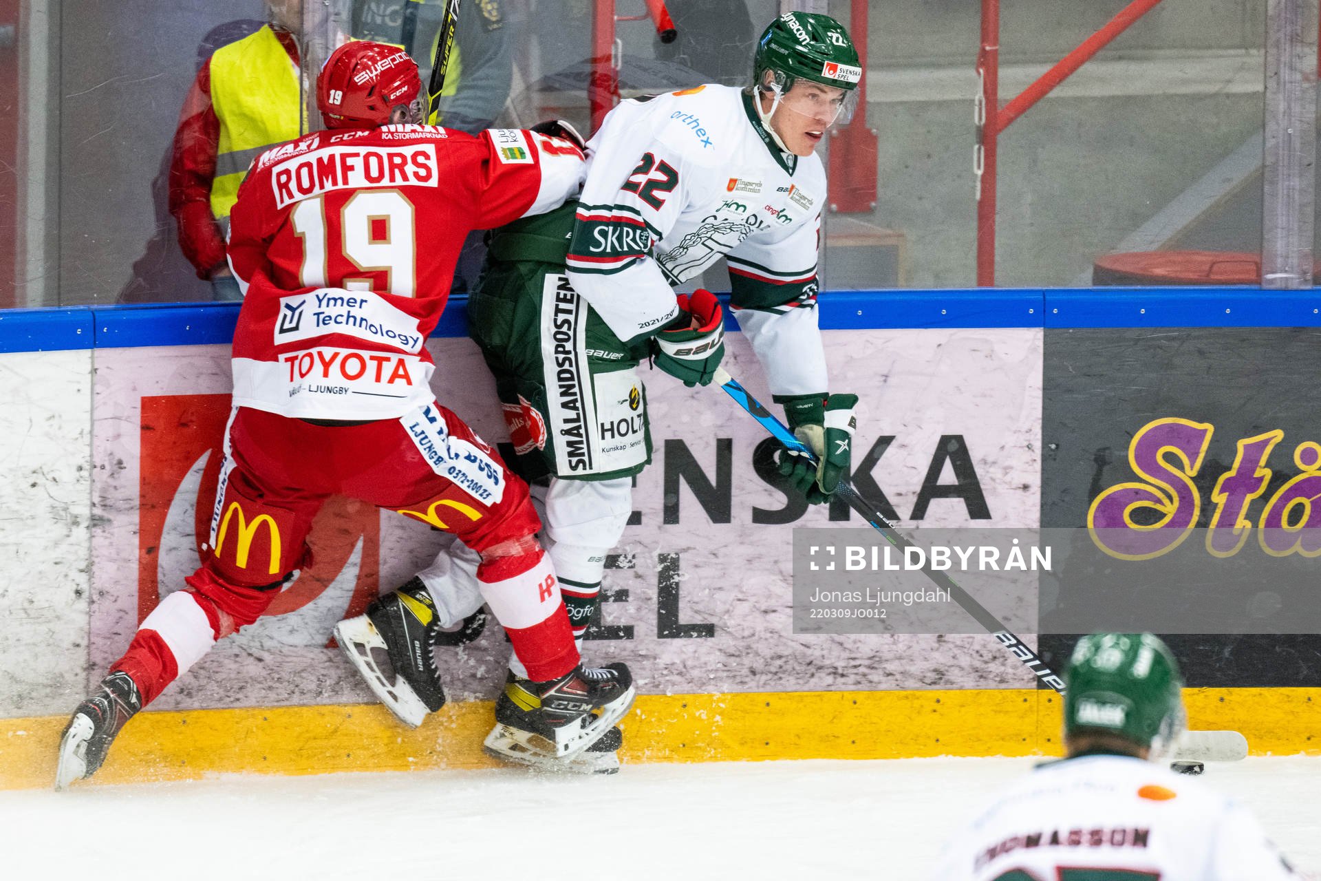 Troja/Ljungbys Victor Romfors och Tingsryds Jakob Bondesson