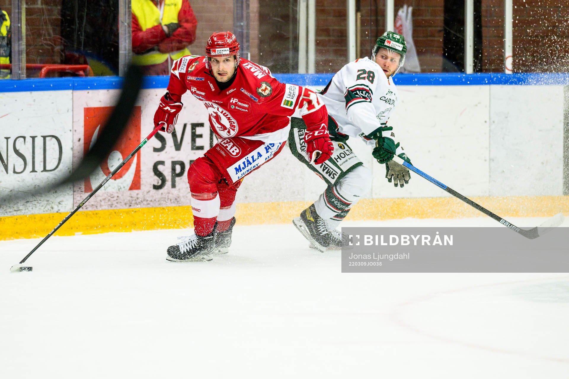 Troja/Ljungbys Roman Semjonov och Tingsryds William Fransson