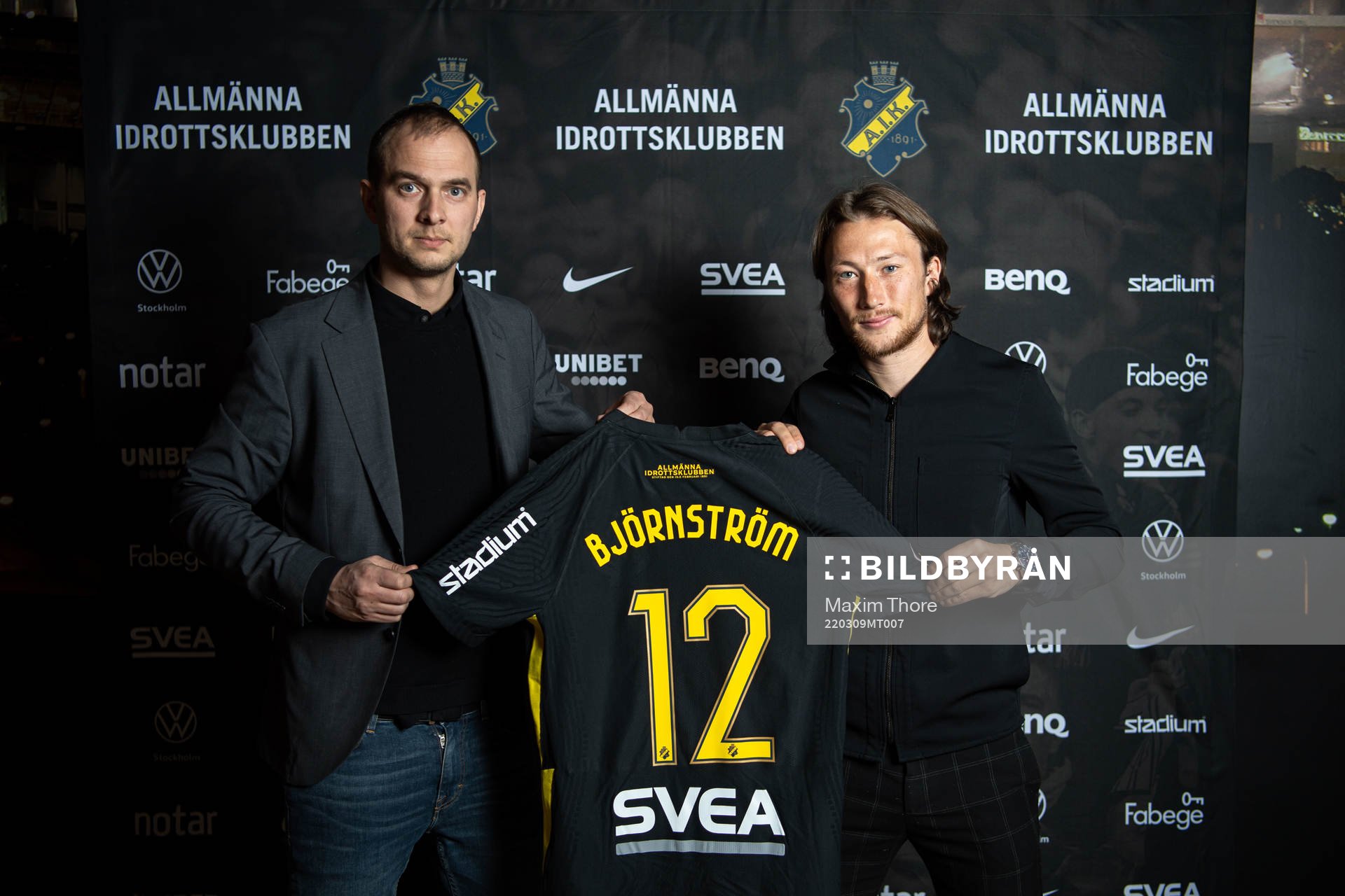 Sportchef Henrik Jurelius och Axel Björnström