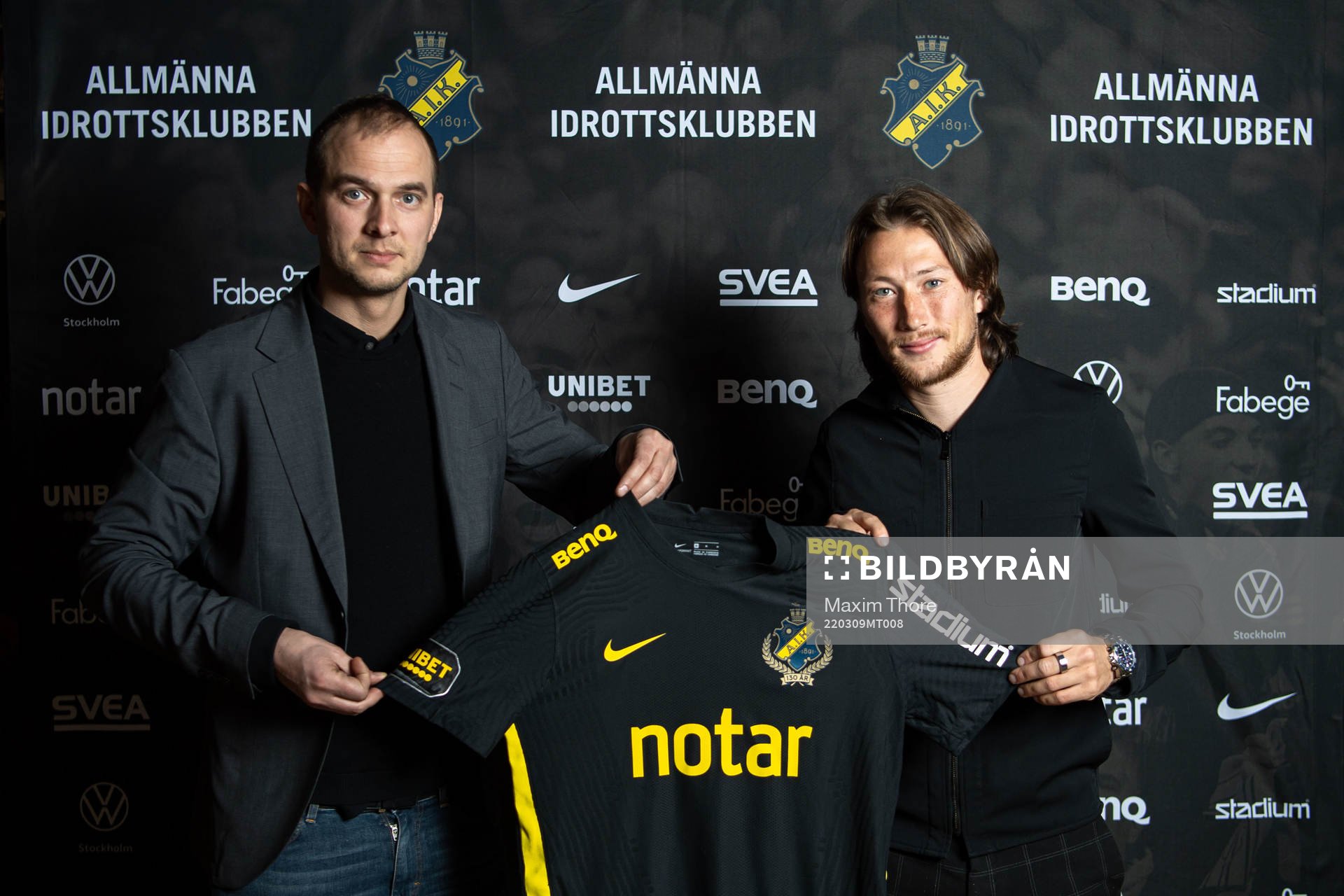 Sportchef Henrik Jurelius och Axel Björnström