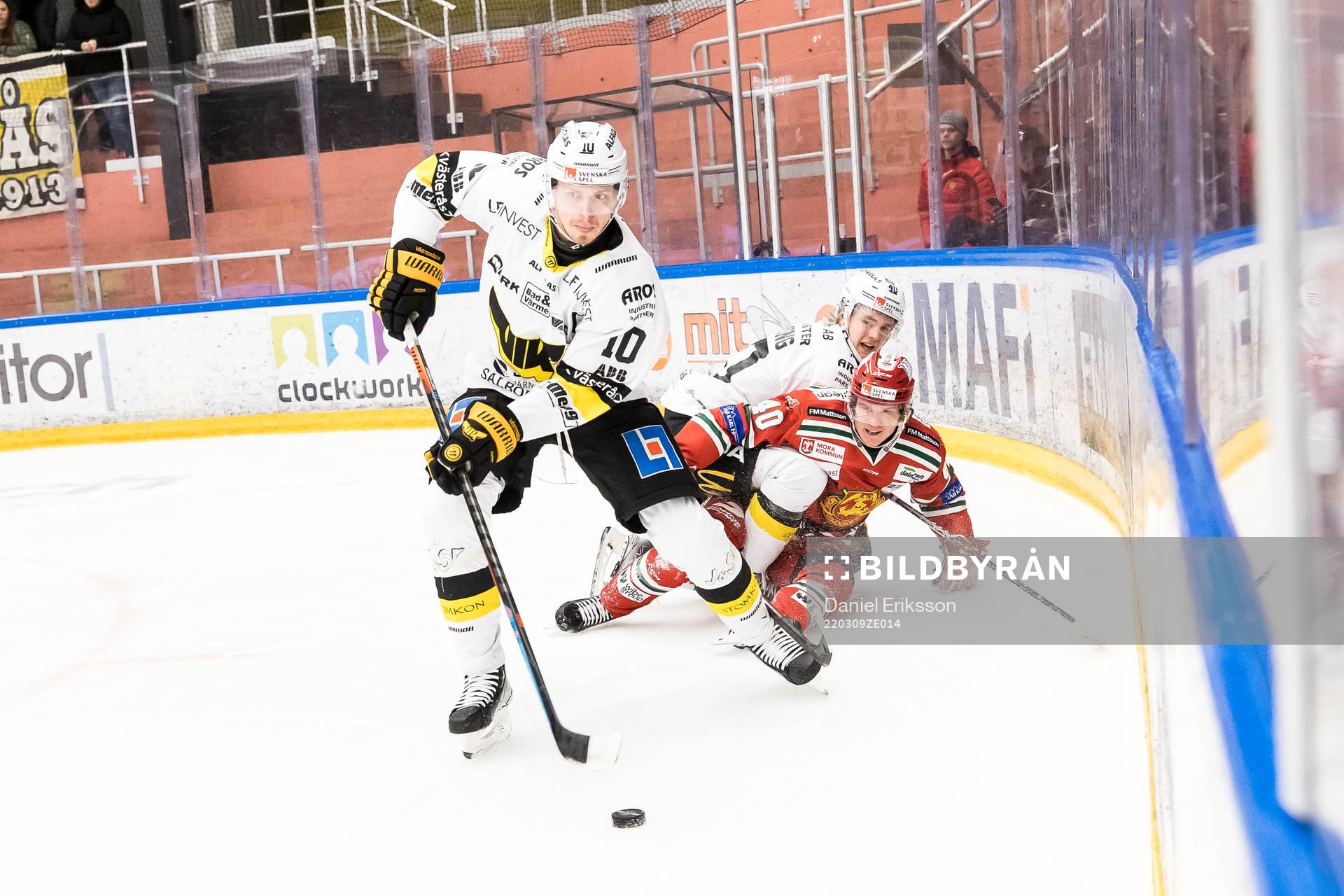 Västerås Isak Skedung och Moras Anton Heikkinen