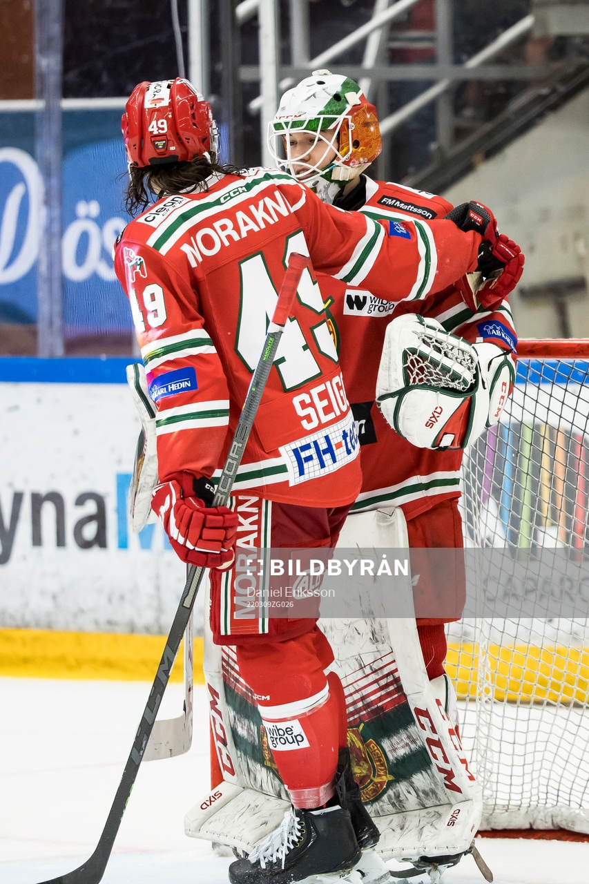 Moras målvakt Matteus Ward och ???jubel