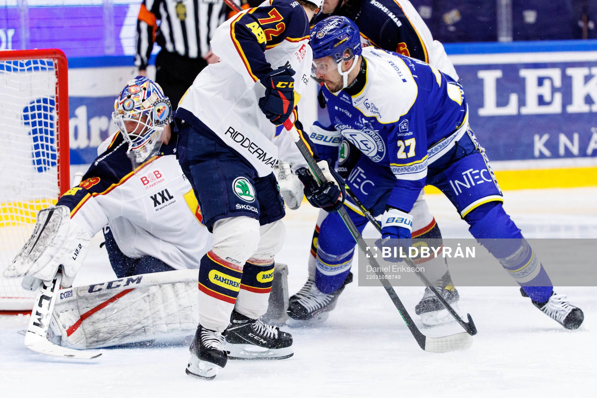 Djurgårdens målvakt Alexander Salak och Leksands Marek