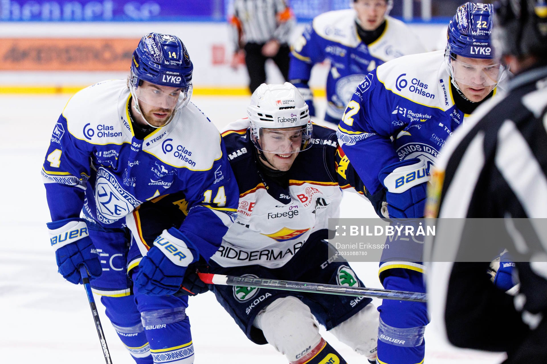 Leksands Oskar Lang och Tobias Ekberg mot Djurgårdens
