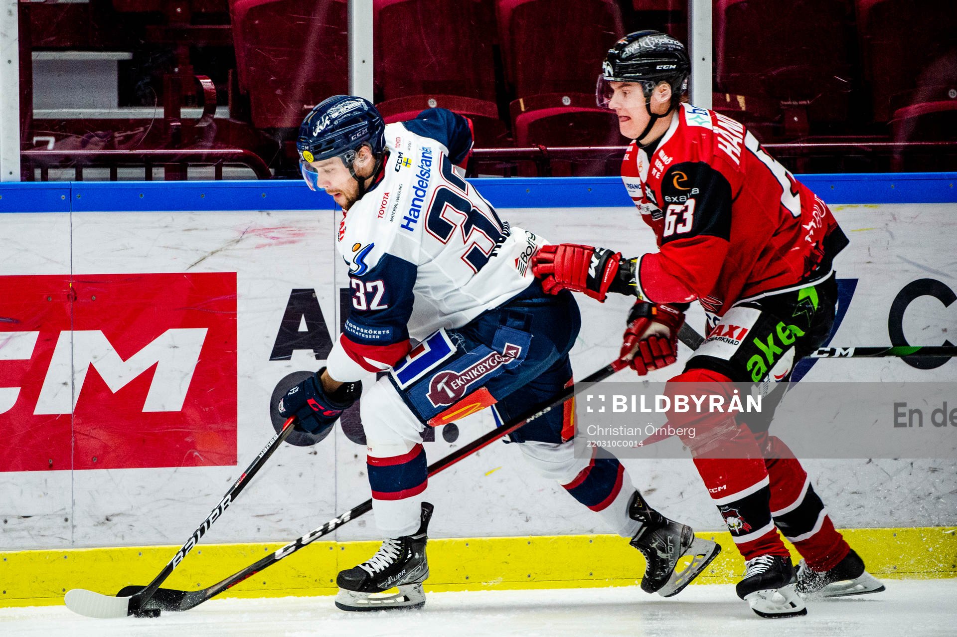 Linköpings Markus Modigs mot Malmö Redhawks Fredrik