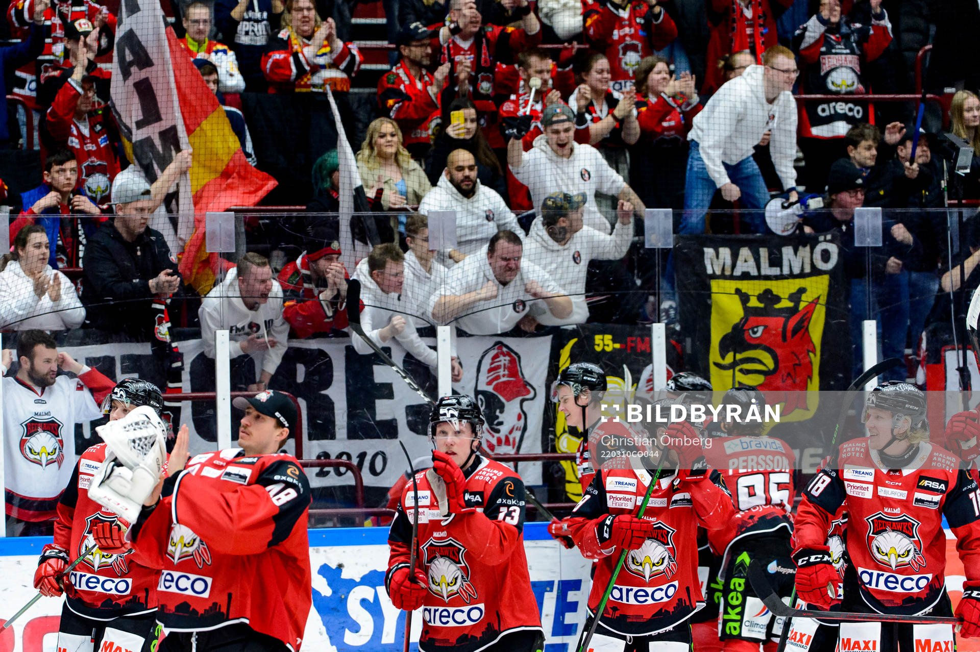 Malmö Redhawks spelare tackar publiken