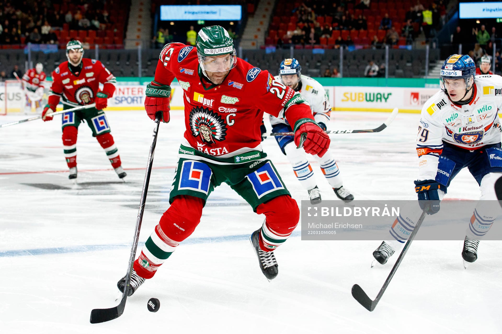 Frölundas Joel Lundqvist och Växjös Pontus Holmberg
