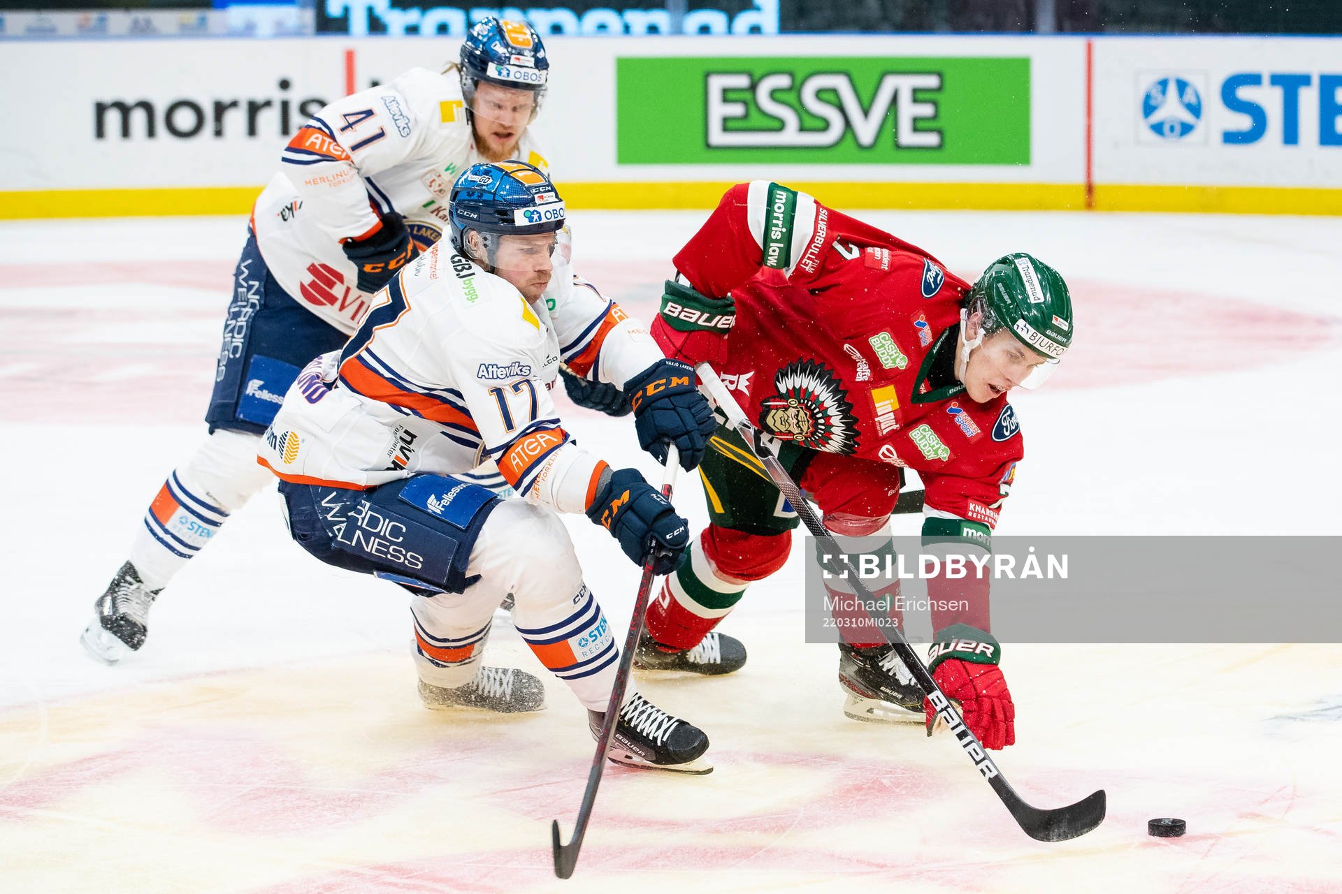 Växjös Emil Forslund och Frölundas Simon Edvinsson