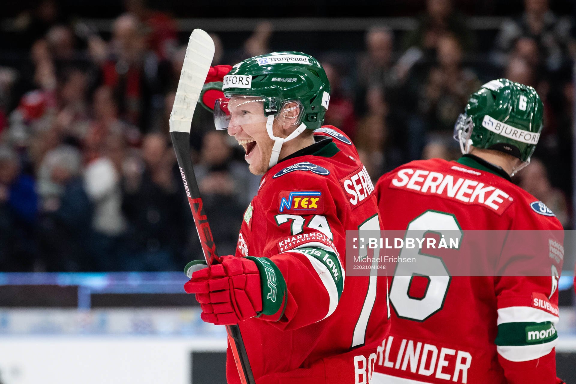 Frölundas Andreas Borgman jublar
