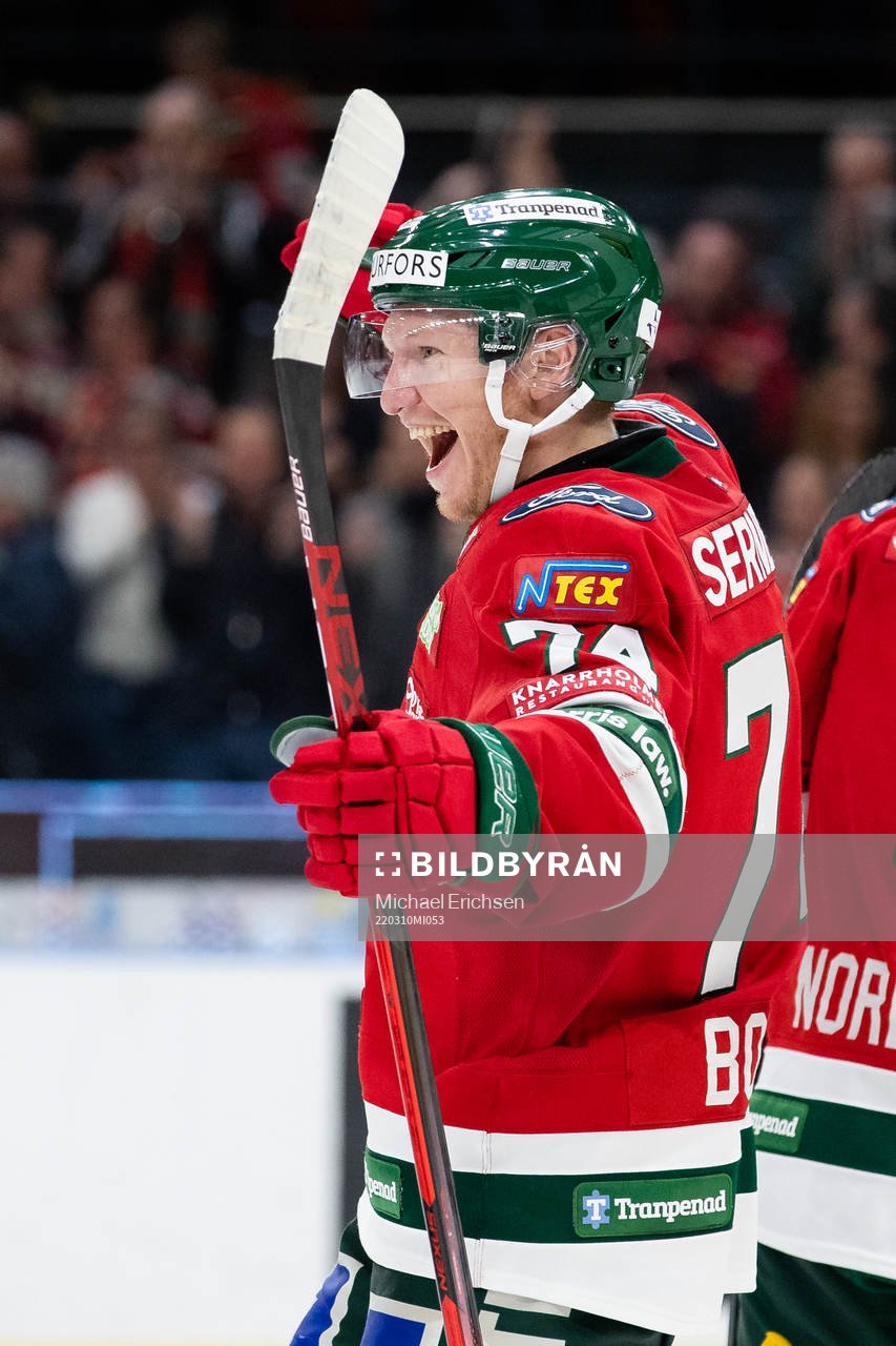 Frölundas Andreas Borgman jublar
