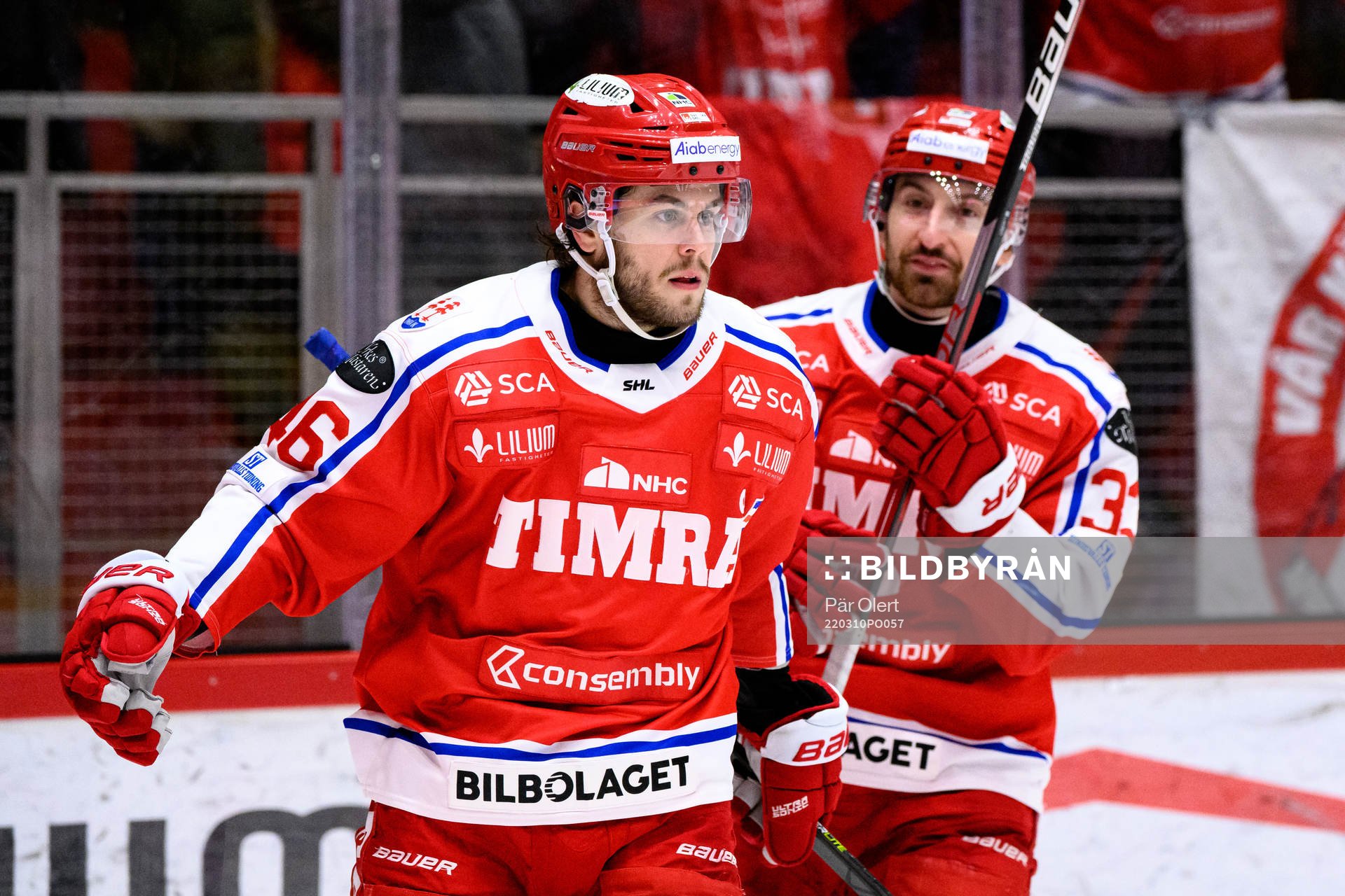 Timrås Pontus Åberg jublar