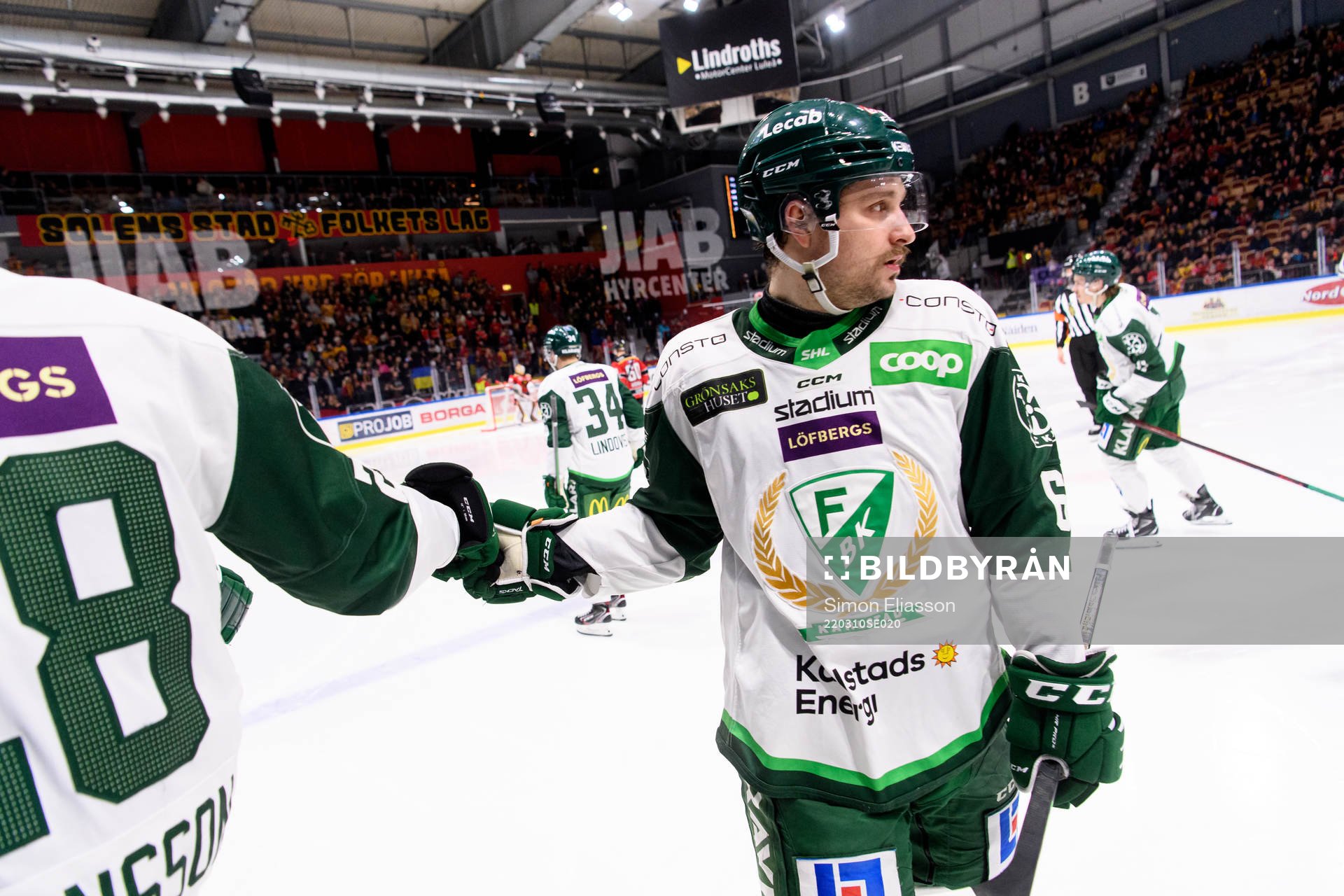 Färjestads Mikael Wikstrand jublar