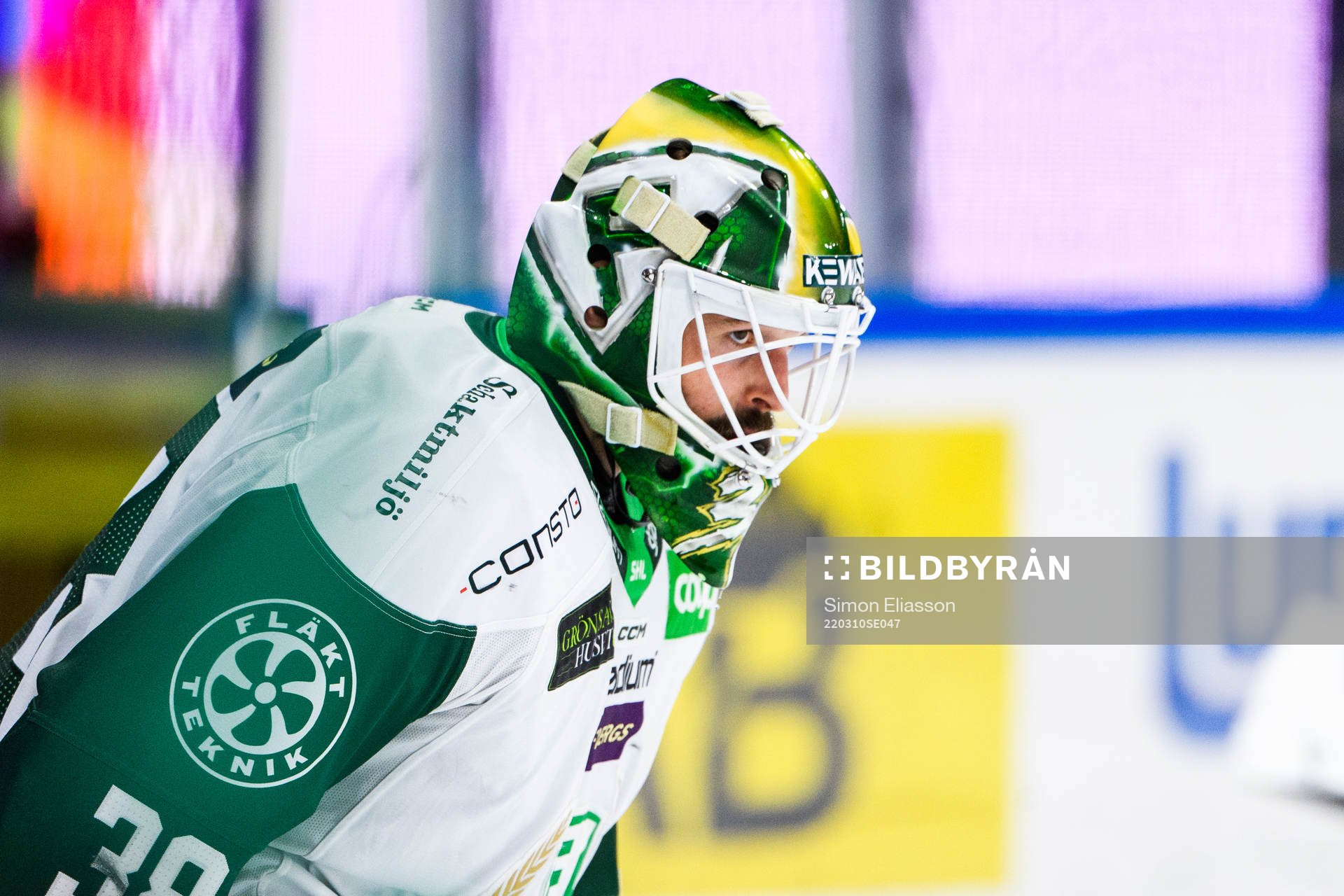 Färjestads målvakt Dominik Furch