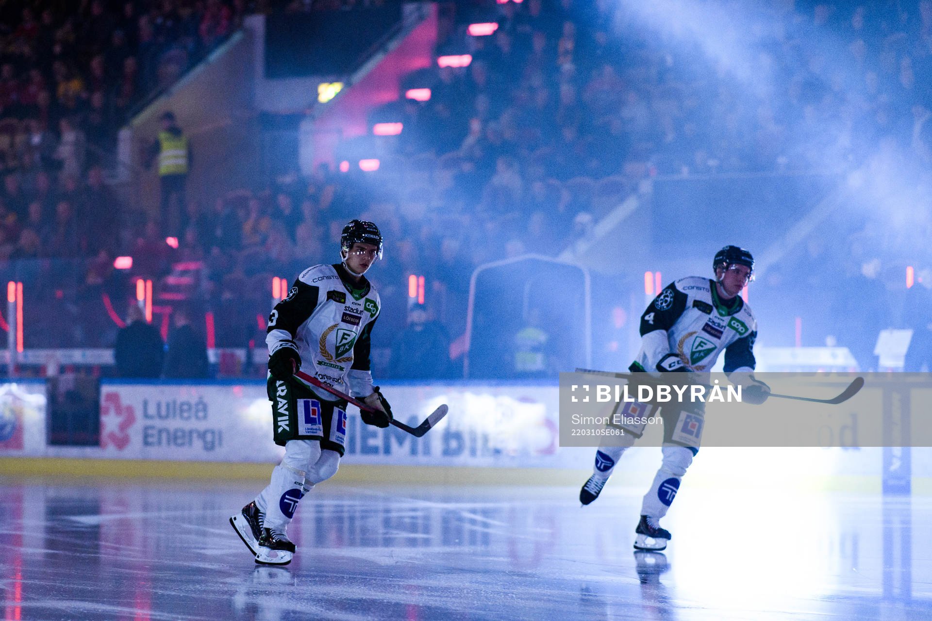 Färjestads Jens Westin och Oscar Lawner