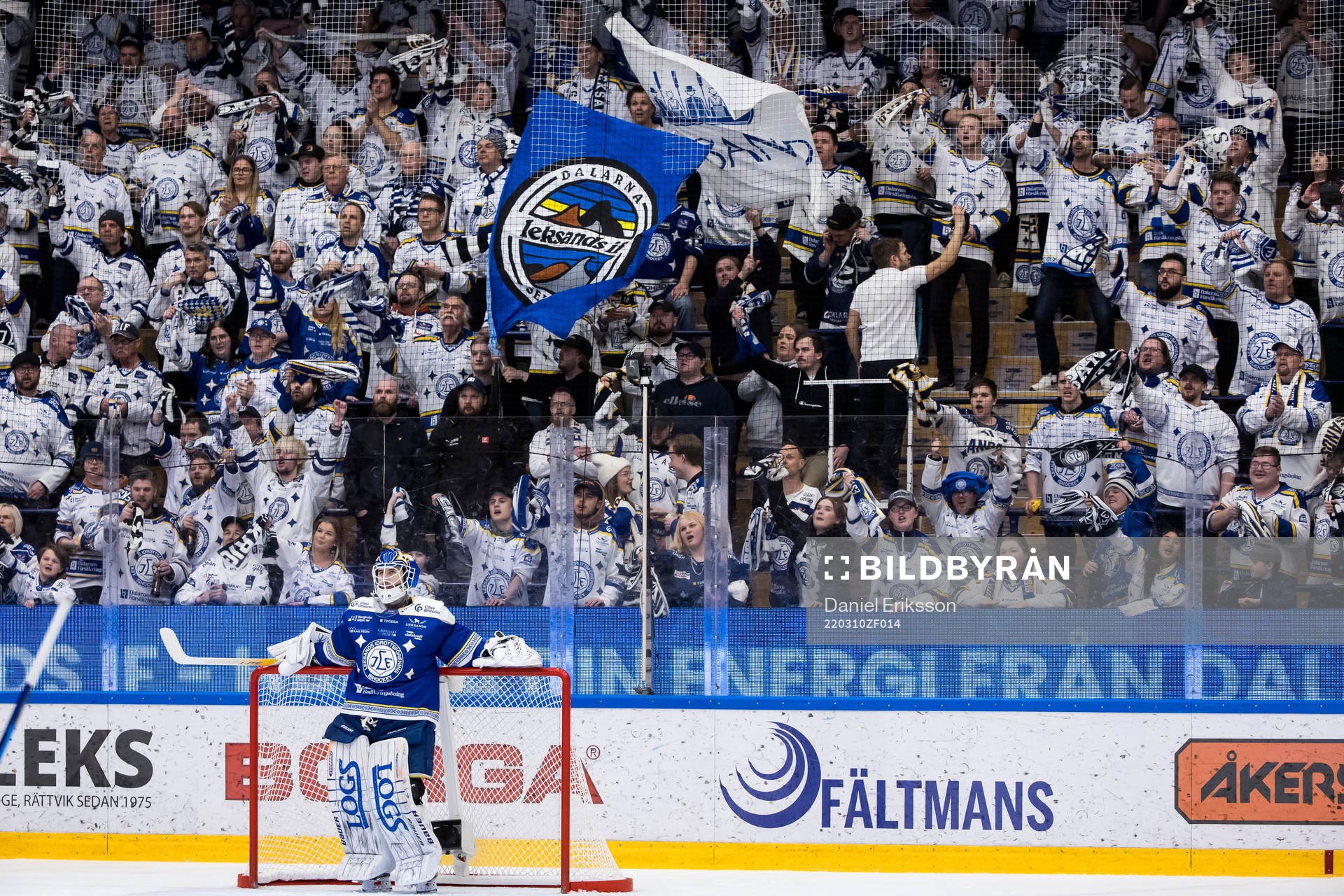 Leksands supportrarna jublar