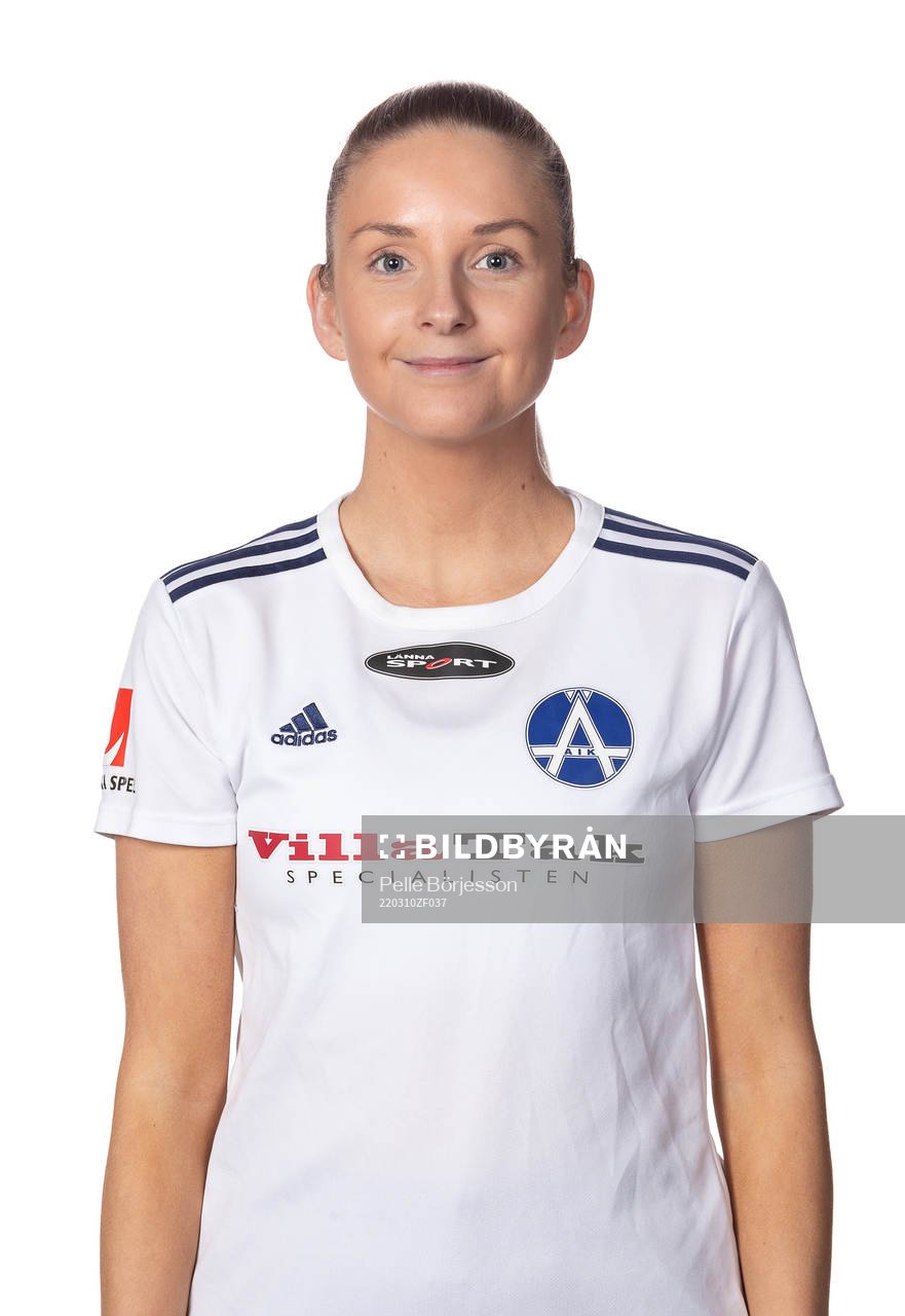 Älvsjös Ellinor Johansson poserar för ett porträtt den 10 mars 2022 i Stockholm.