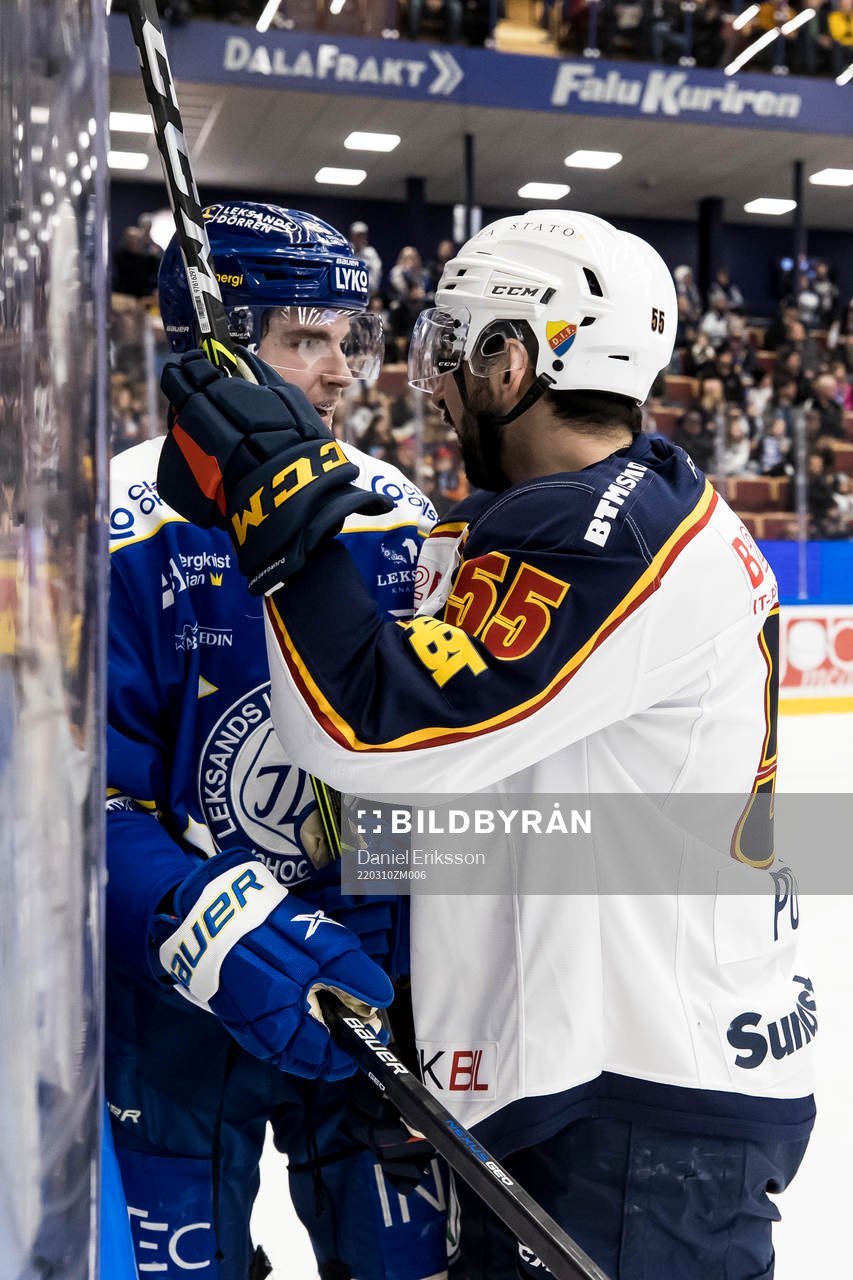 Leksands Nils Åman och Djurgårdens Emile Poirier
