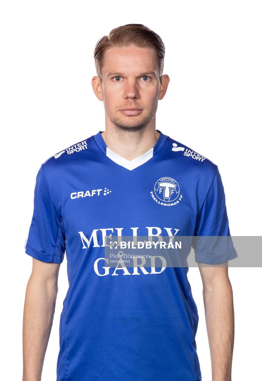 Trelleborgs Johan Blomberg poserar för ett porträtt den 11 mars 2022 i Trelleborg.