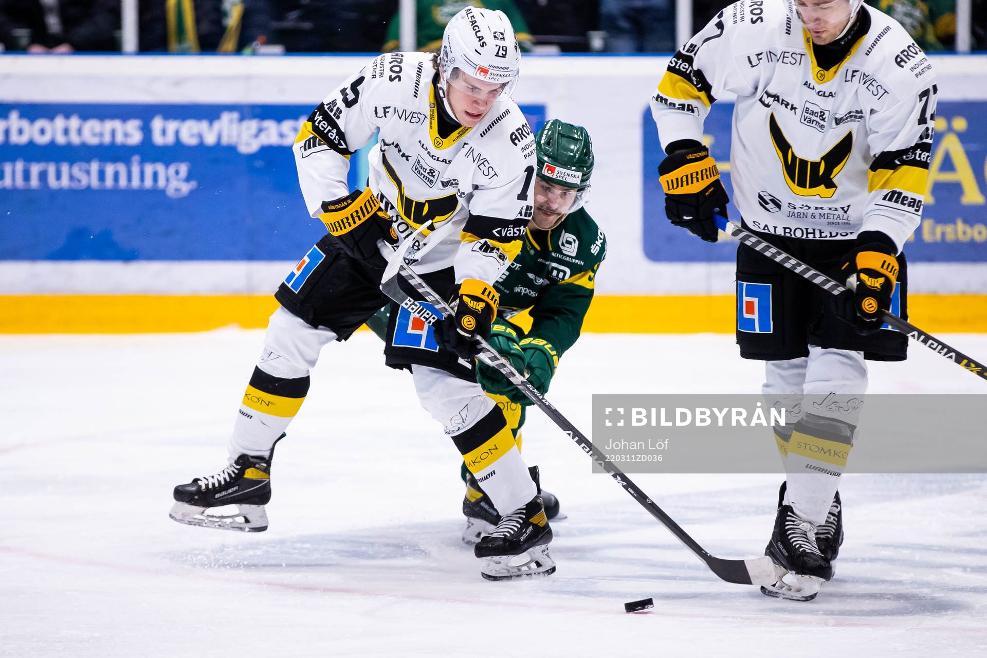 Västerås Filip Wiberg jagad av Björklövens Alex