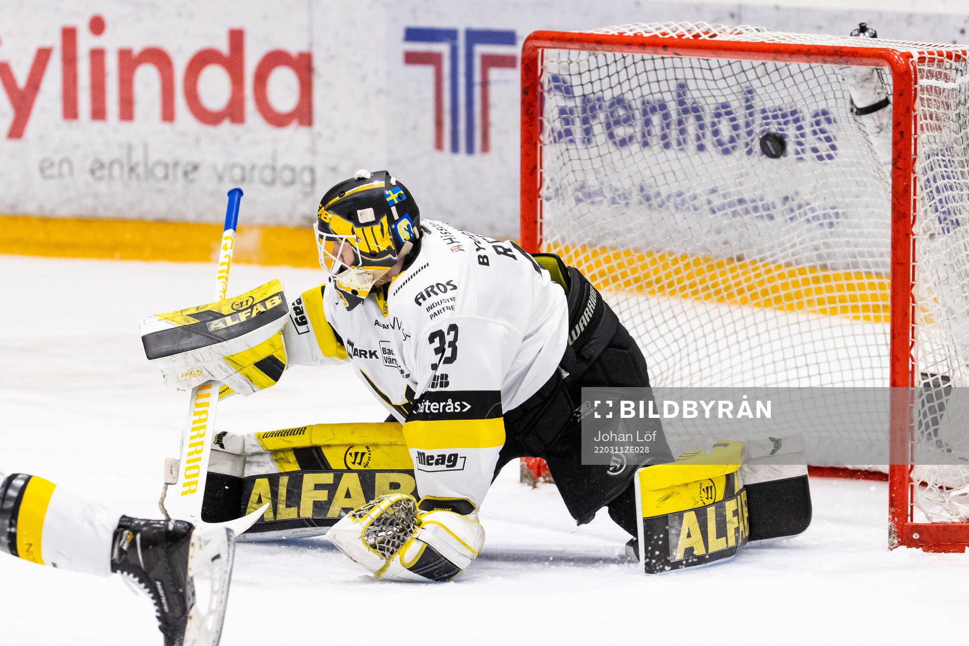 Björklövens Axel Ottosson (ej i bild) gör 1-1 bakom