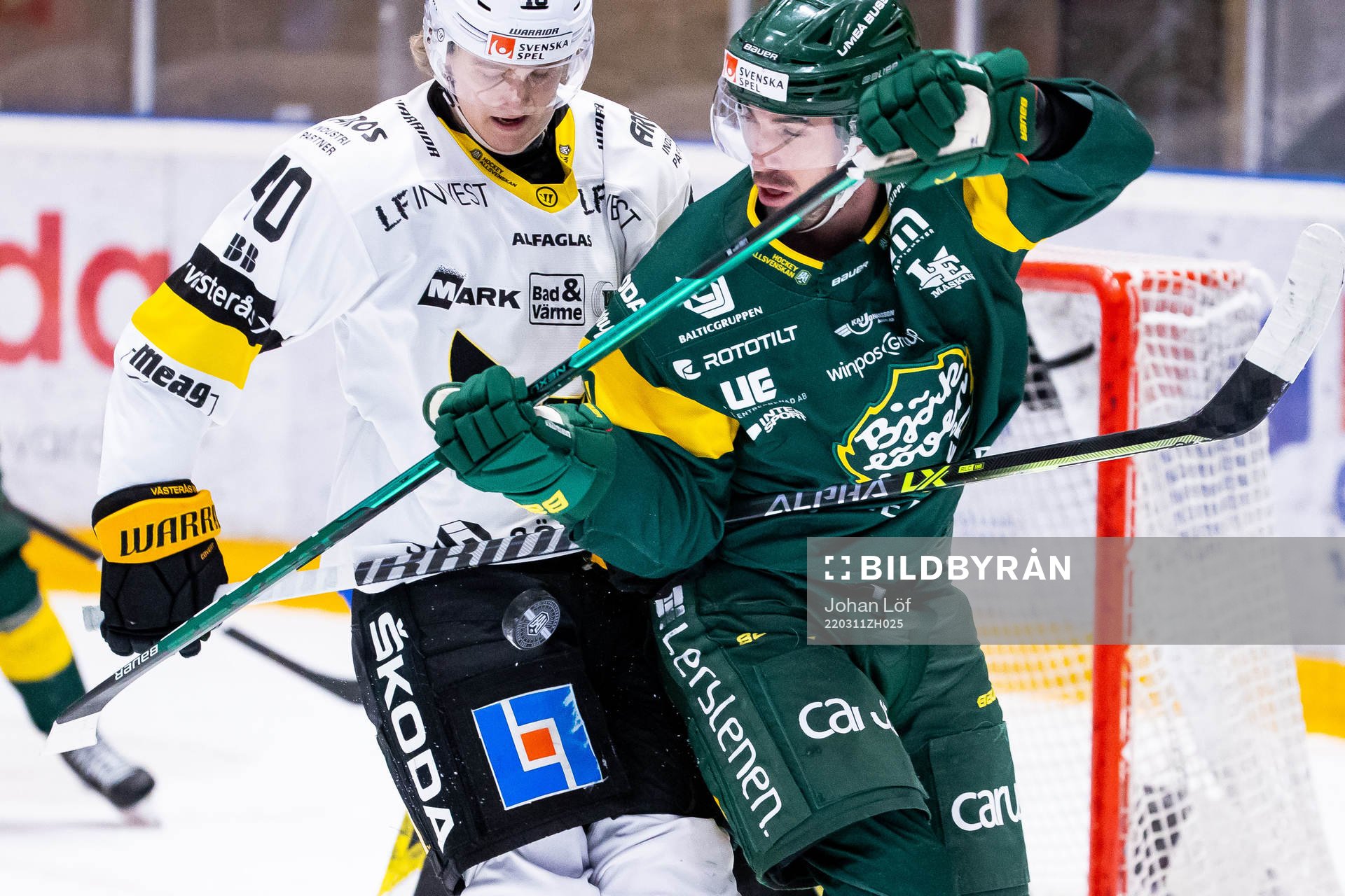 Västerås Isak Skedung och Björklövens Félix Girard