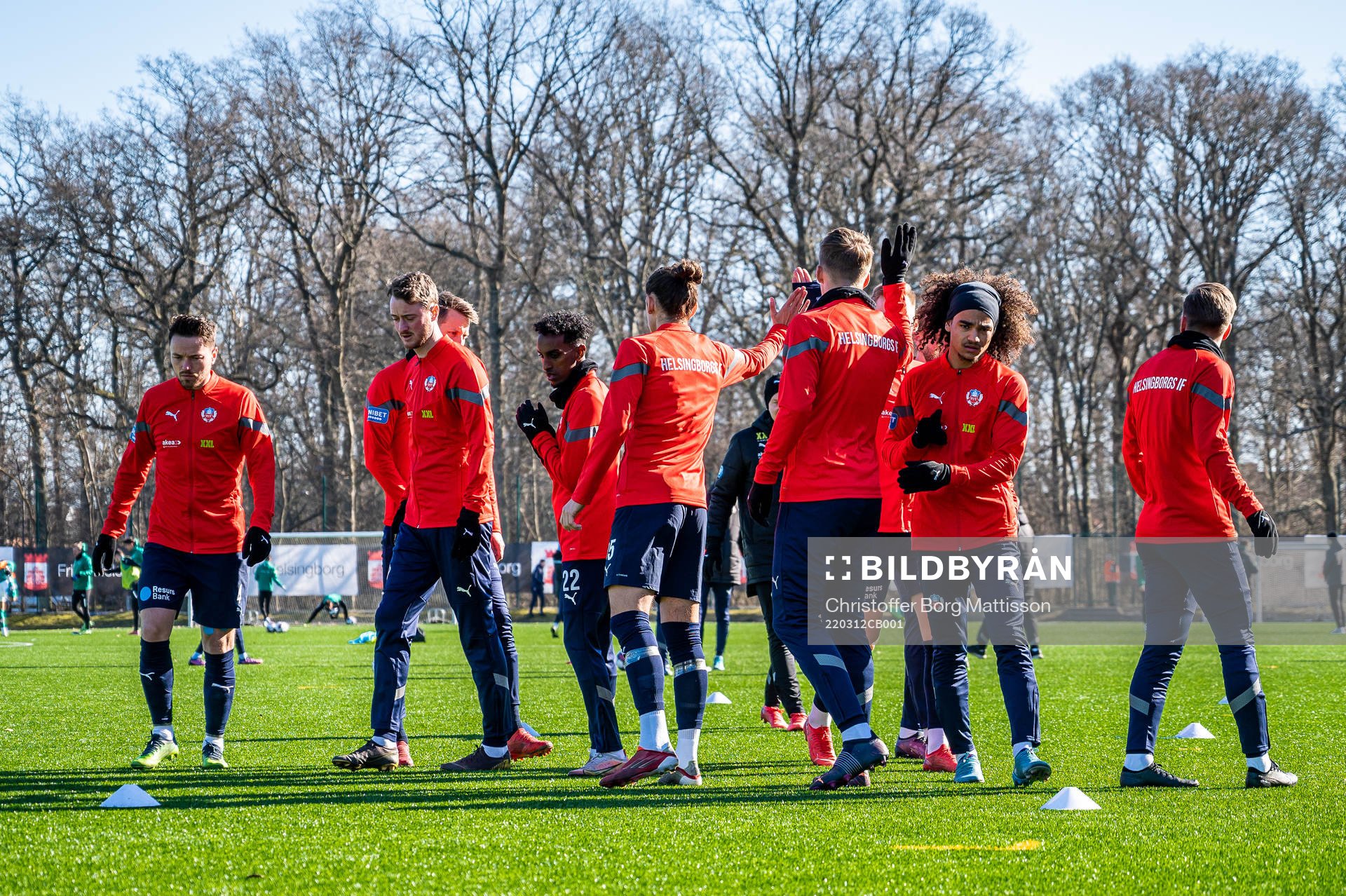 Helsingborgs spelare samlas