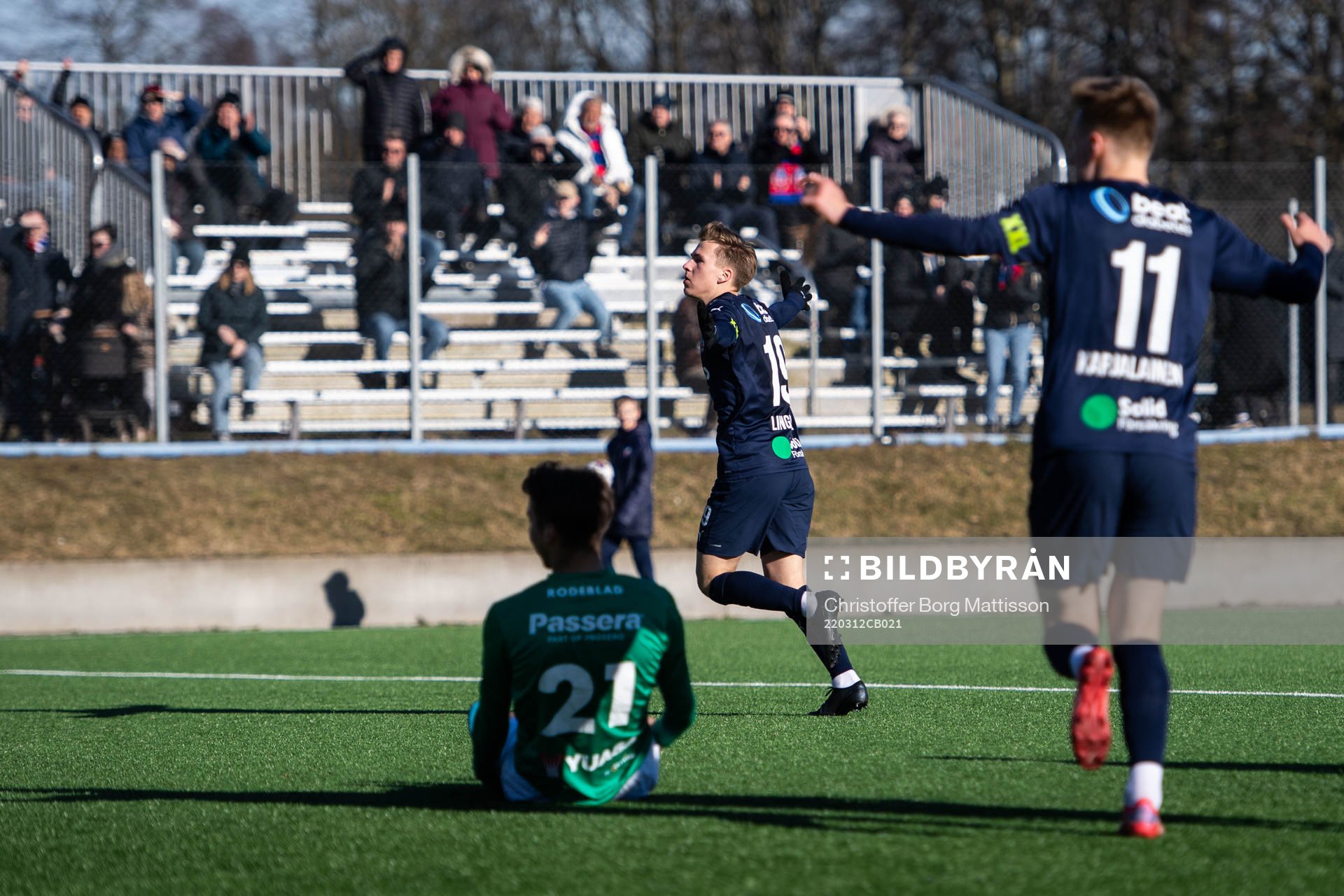 Helsingborgs Lucas Lingman jublar