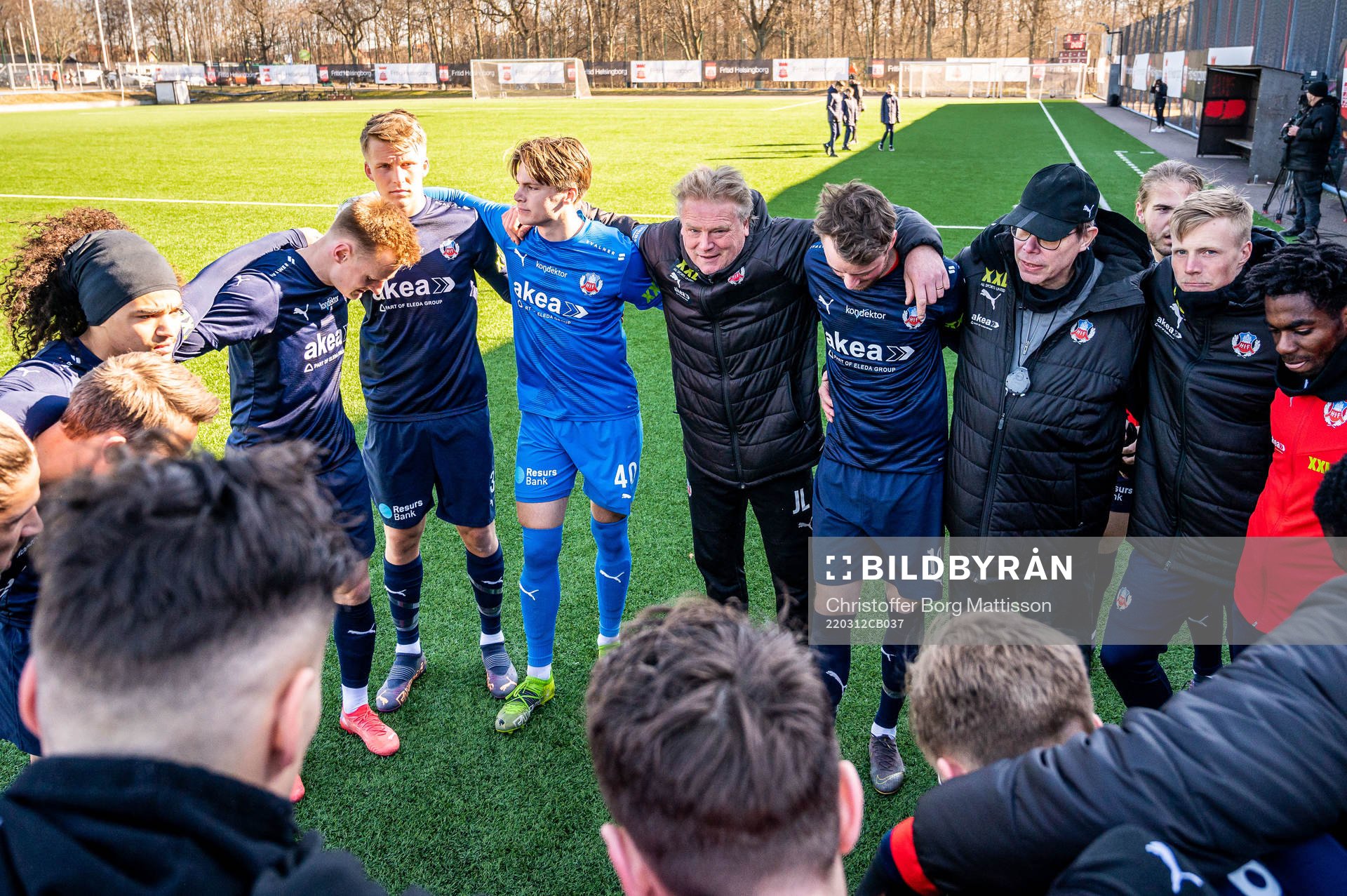 Helsingborgs spelare samlas