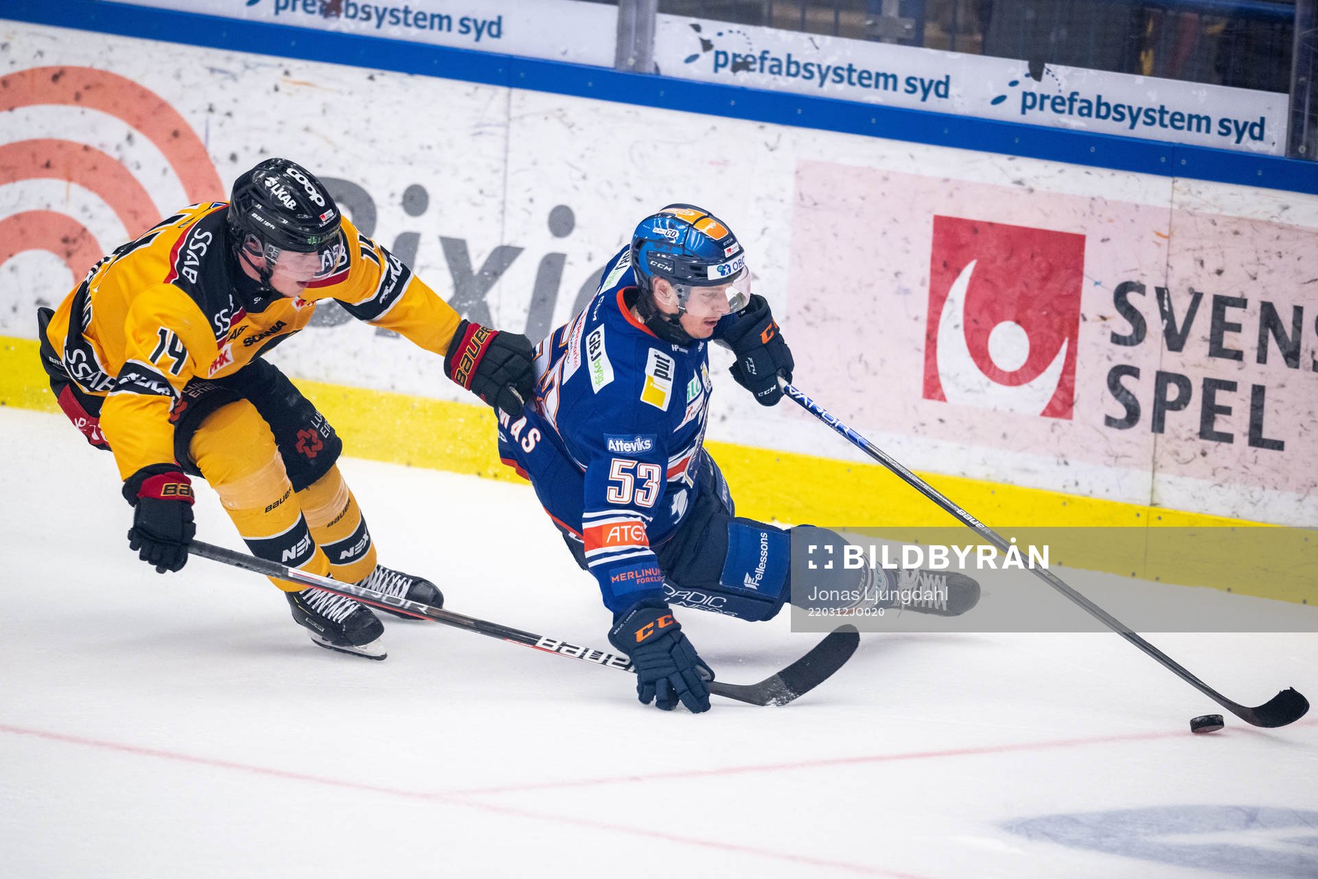 Luleås Jonas Berglund och Växjös Ben Thomas