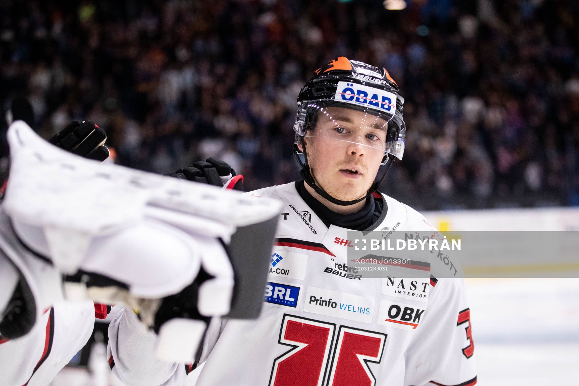 Örebros Joel Mustonen jublar